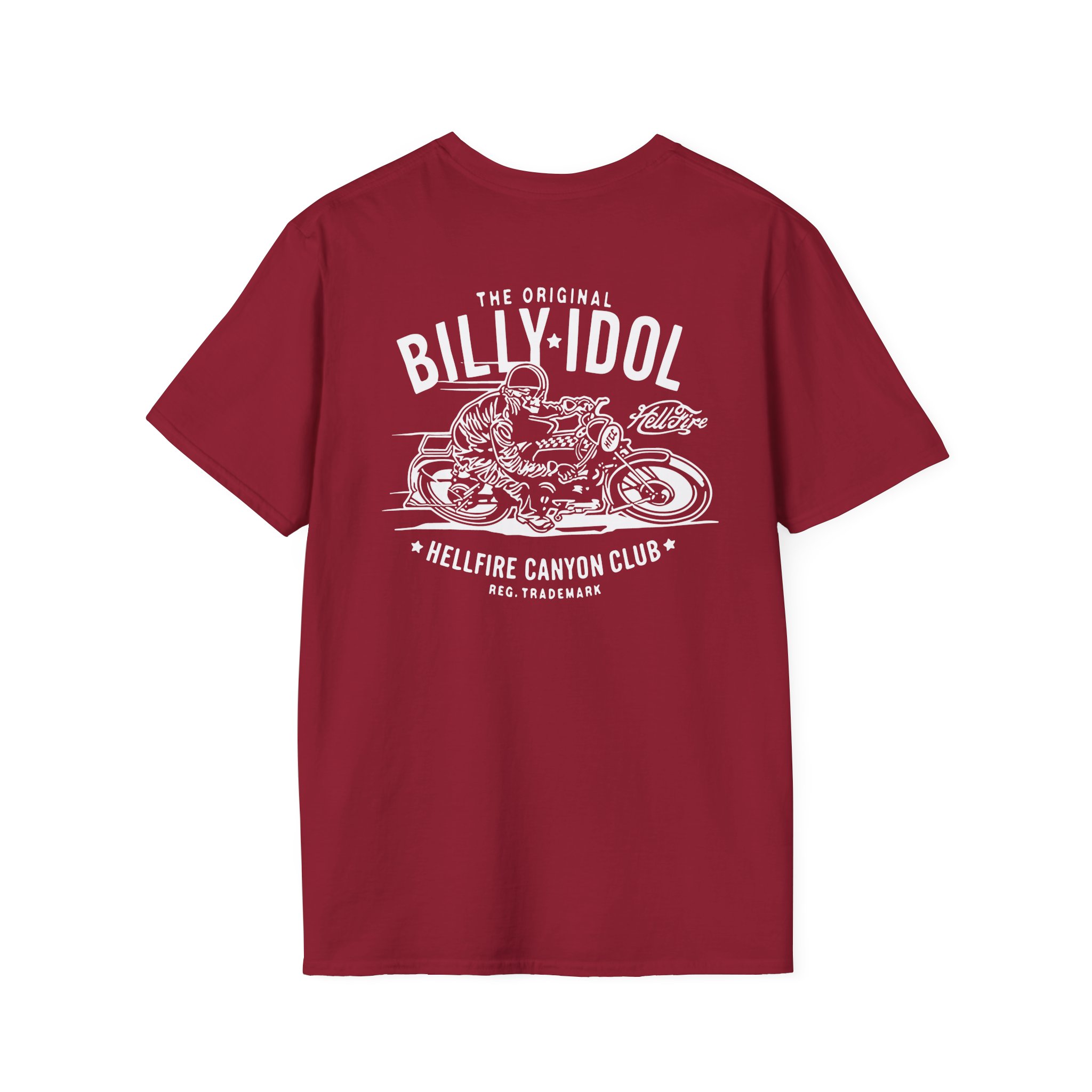 Billy Idol the Original Hellfire Canyon Club Unisex Softstyle T-Shirt