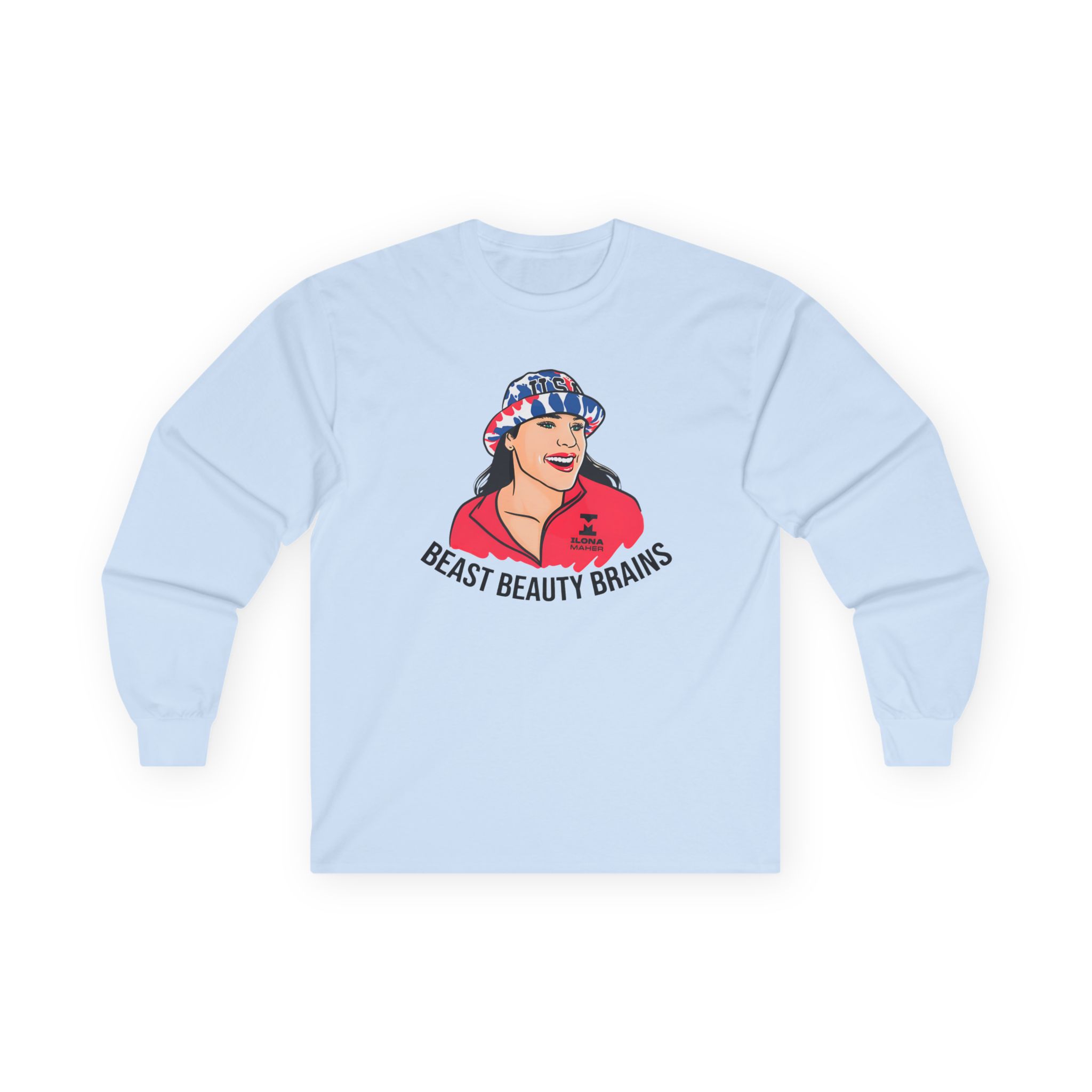 Ilona Maher Beast Beauty Brains Unisex Ultra Cotton Long Sleeve Tee