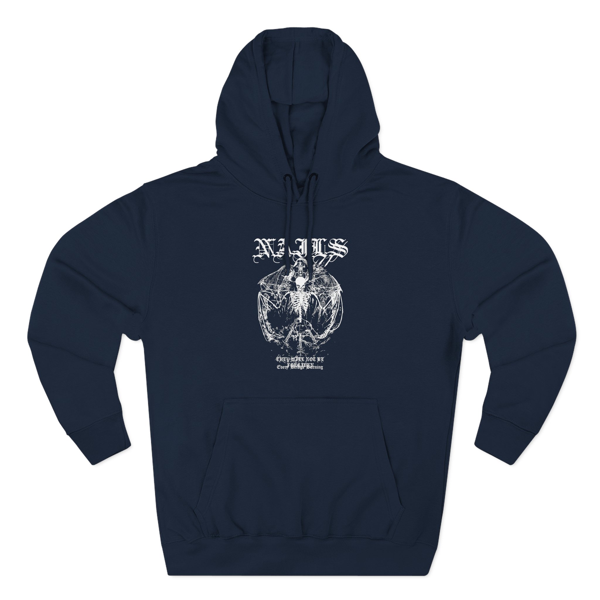 Nails Not Be Forgiven Three-Panel Fleece Hoodie