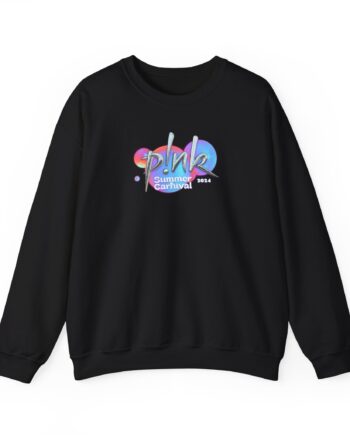 P!nk Split Tie Dye Unisex Heavy Blend™ Crewneck Sweatshirt