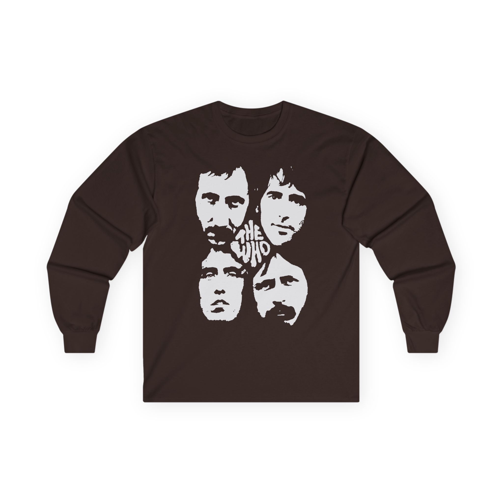 TW Distressed Four Faces Unisex Ultra Cotton Long Sleeve Tee