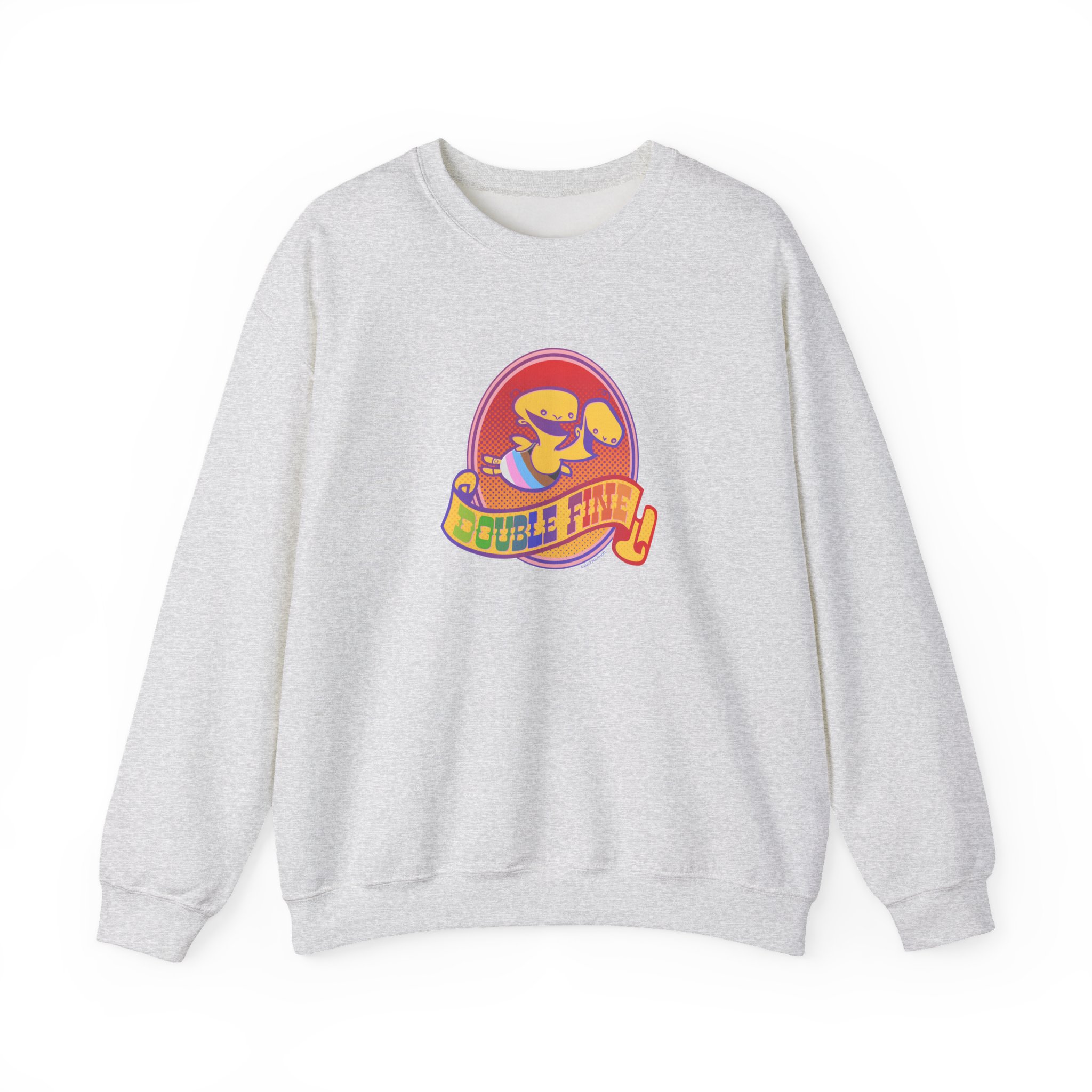 Double Fine Pride Unisex Heavy Blendâ„¢ Crewneck Sweatshirt