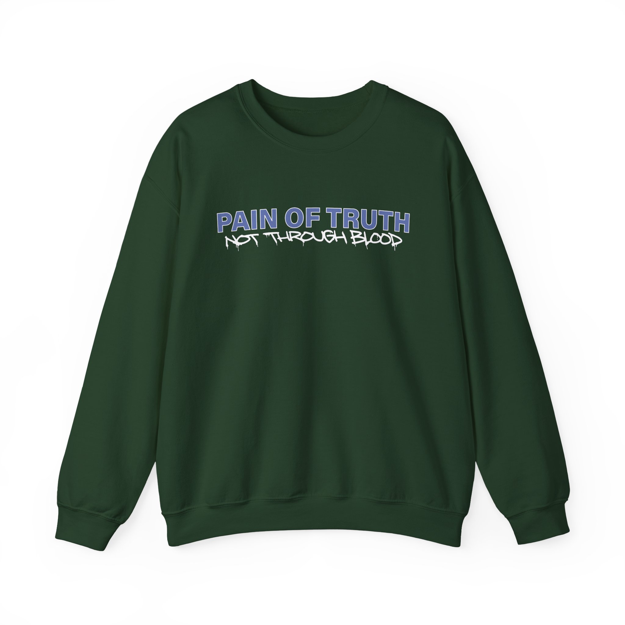 Pain of Truth Not Through Blood Unisex Heavy Blendâ„¢ Crewneck Sweatshirt
