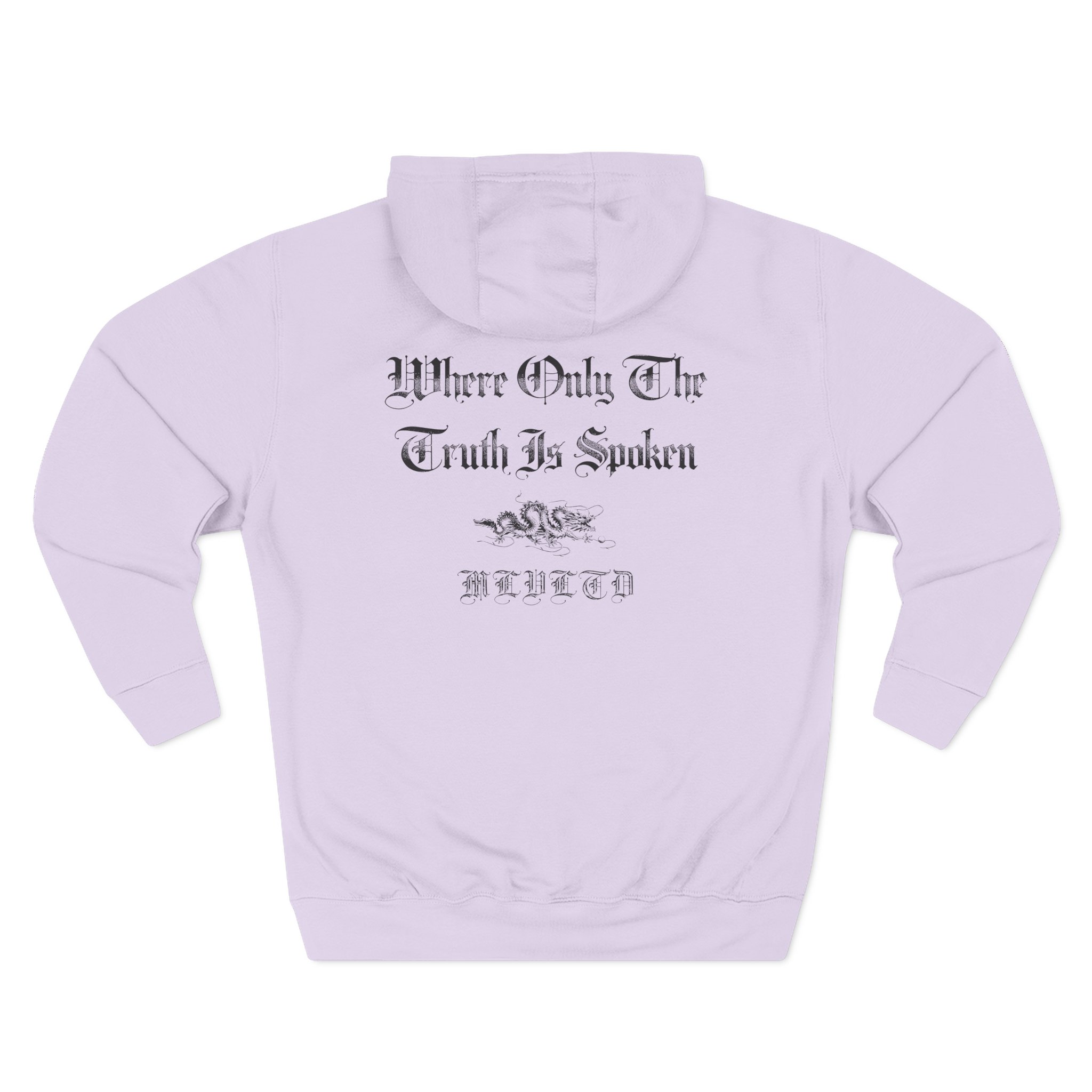 Malevolence Where Only the Truth is Spoken Three-Panel Fleece Hoodie