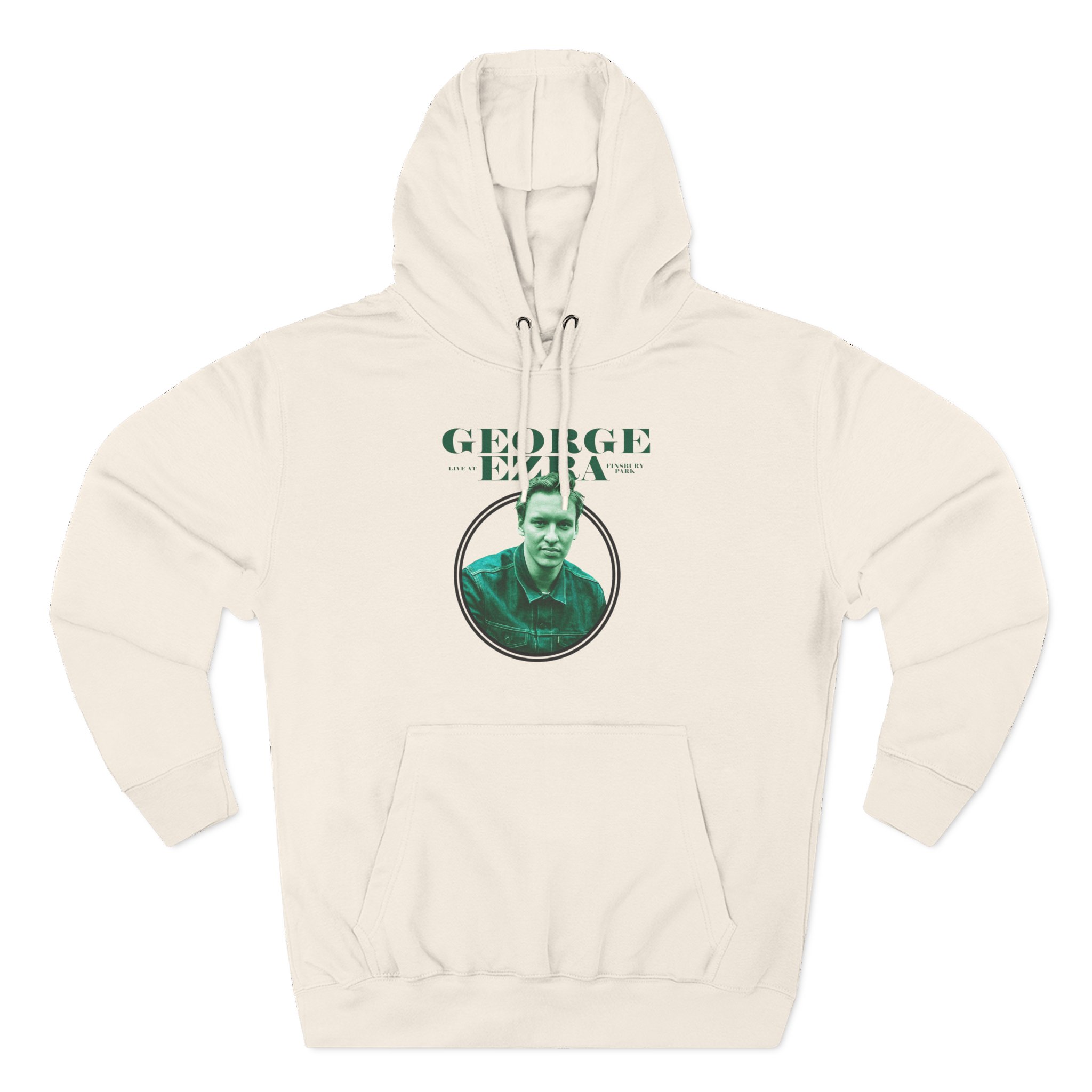 George Ezra Live at Finsbury Park Event Three-Panel Fleece Hoodie