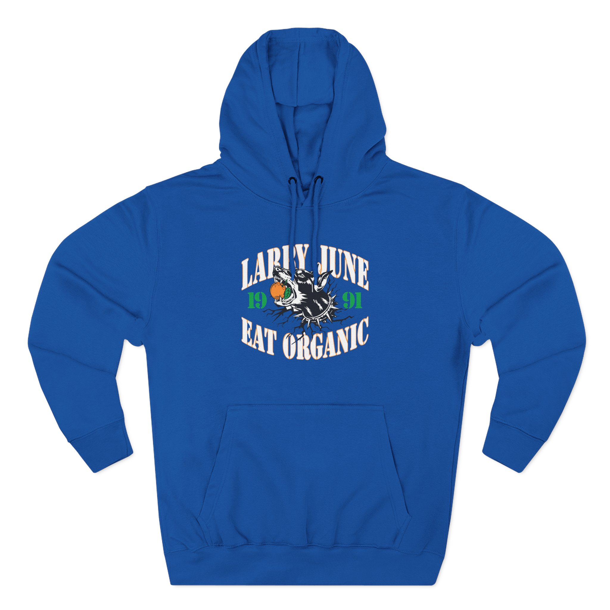 Larry June Eat Organic Three-Panel Fleece Hoodie