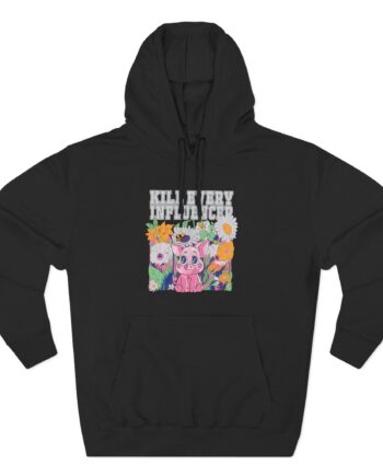 Meatcanyon Kill Every Iuencers Three-Panel Fleece Hoodie