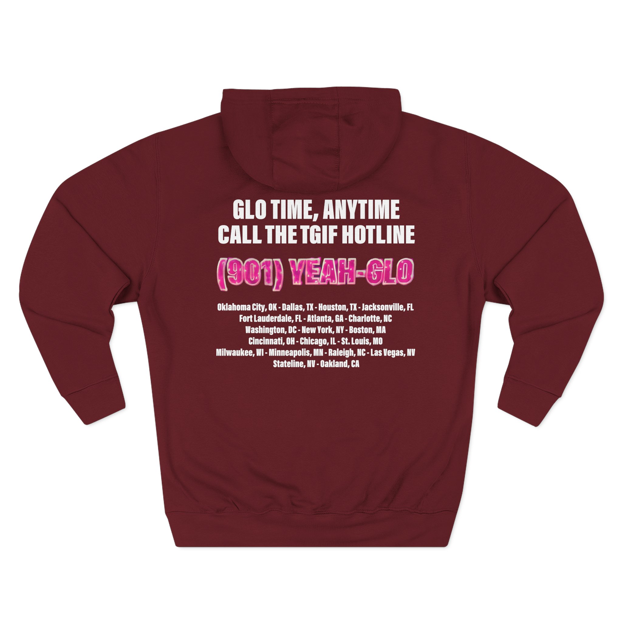 Glorilla Glorious Tour Glotorola Three-Panel Fleece Hoodie
