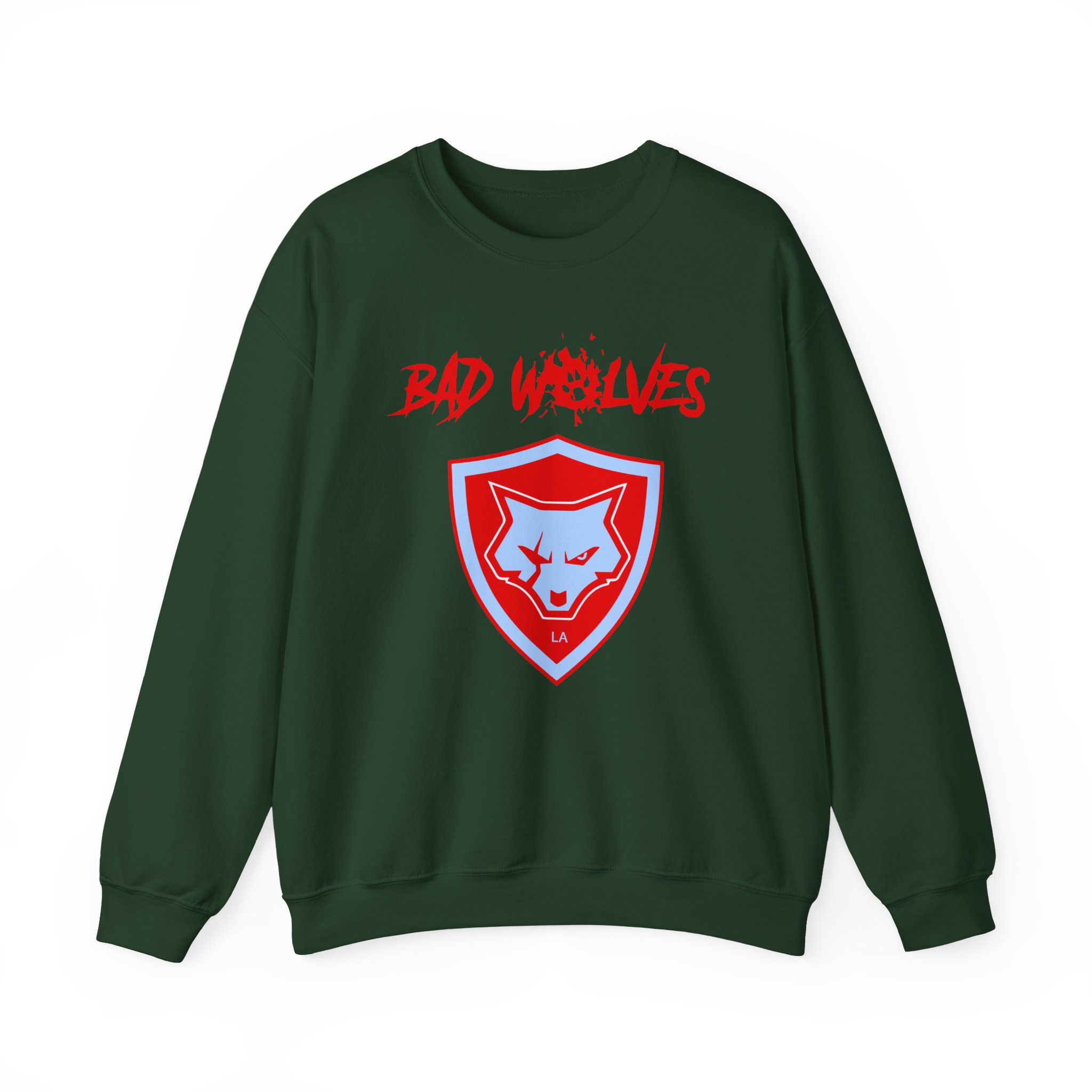 Bad Wolves Shield Blue Unisex Heavy Blendâ„¢ Crewneck Sweatshirt