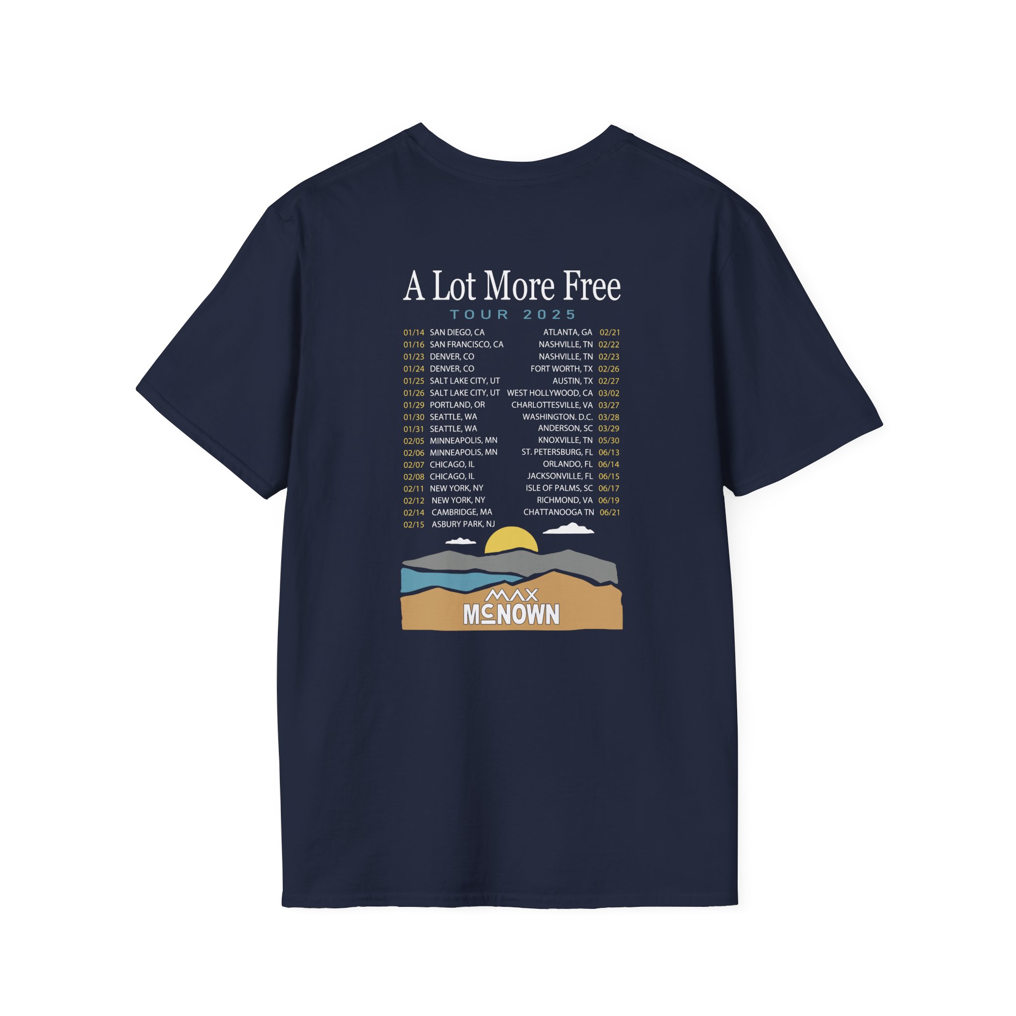 Max Mcnown US Tour Unisex Softstyle T-Shirt