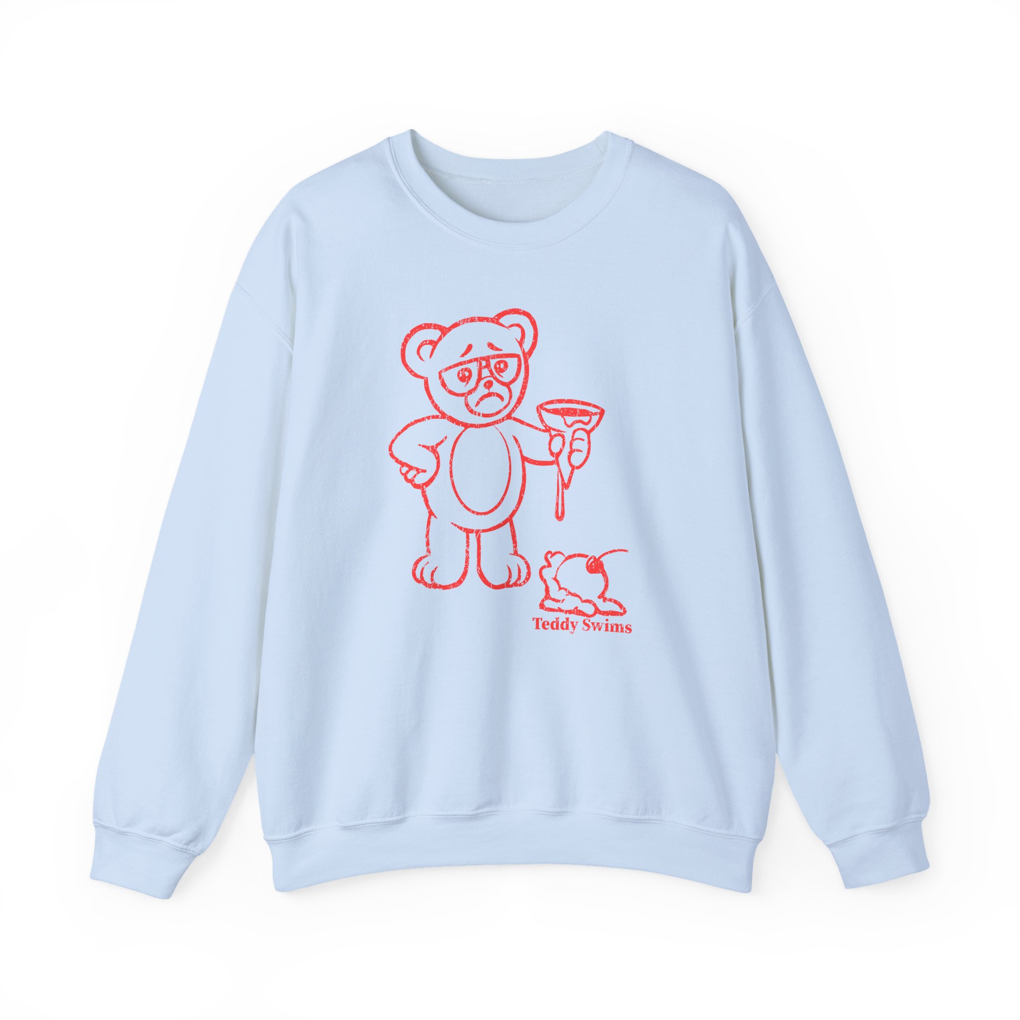Teddy Swims Sad Teddy Ice Cream Unisex Heavy Blend Crewneck Sweatshirt