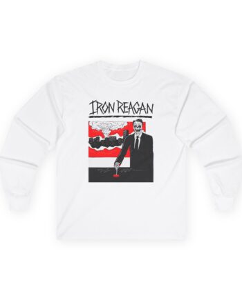 Iron Reagan Finger On The Button Unisex Ultra Cotton Long Sleeve Tee