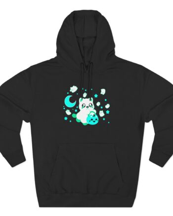 Aphmau Ghost Cat Three-Panel Fleece Hoodie