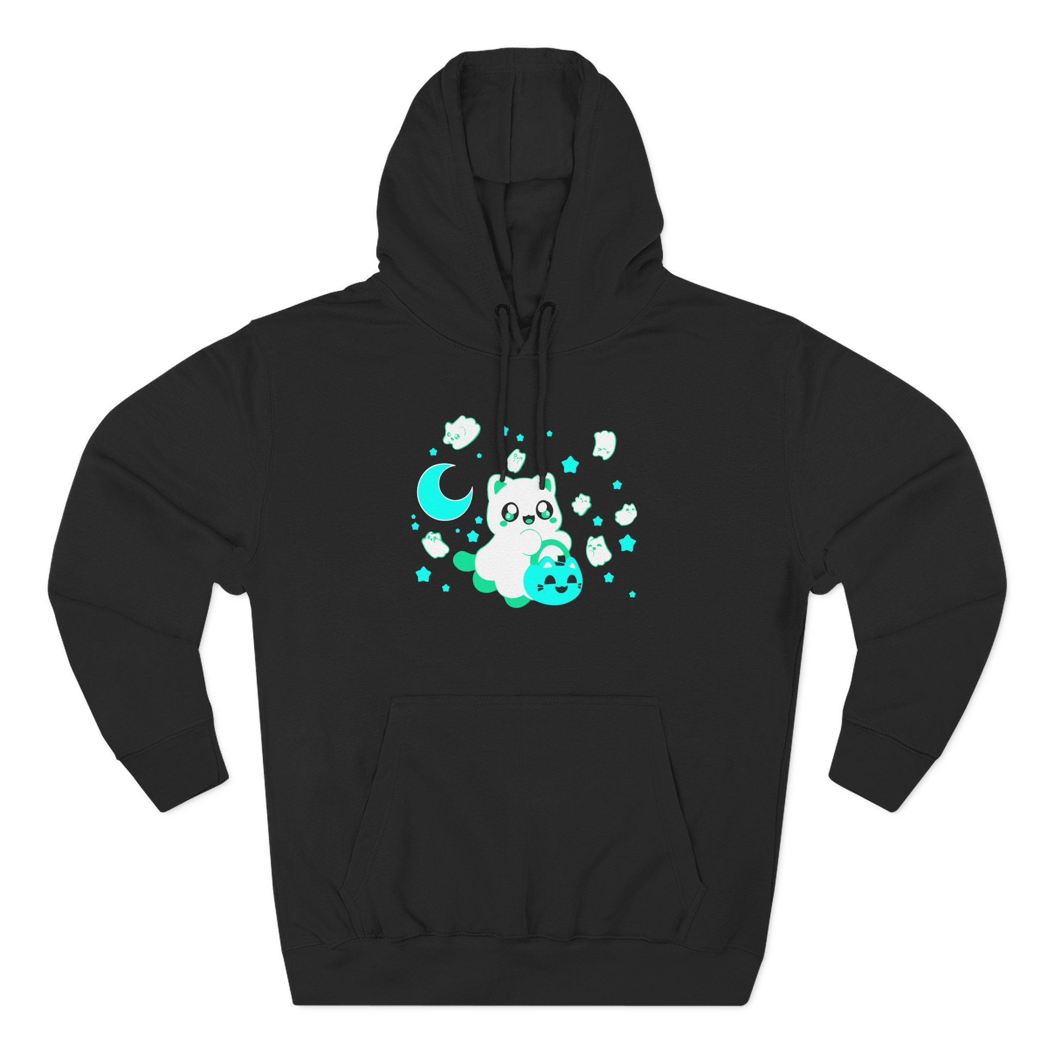 Aphmau Ghost Cat Three-Panel Fleece Hoodie
