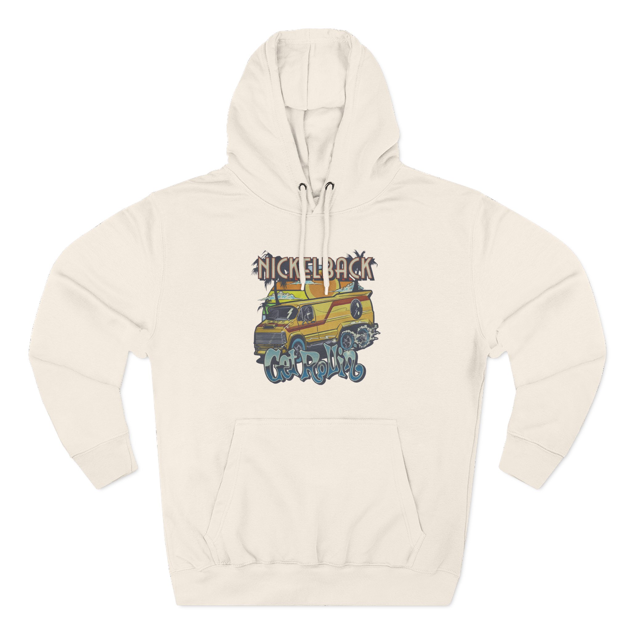 Nickelback Get Rollin Cover Three-Panel Fleece Hoodie