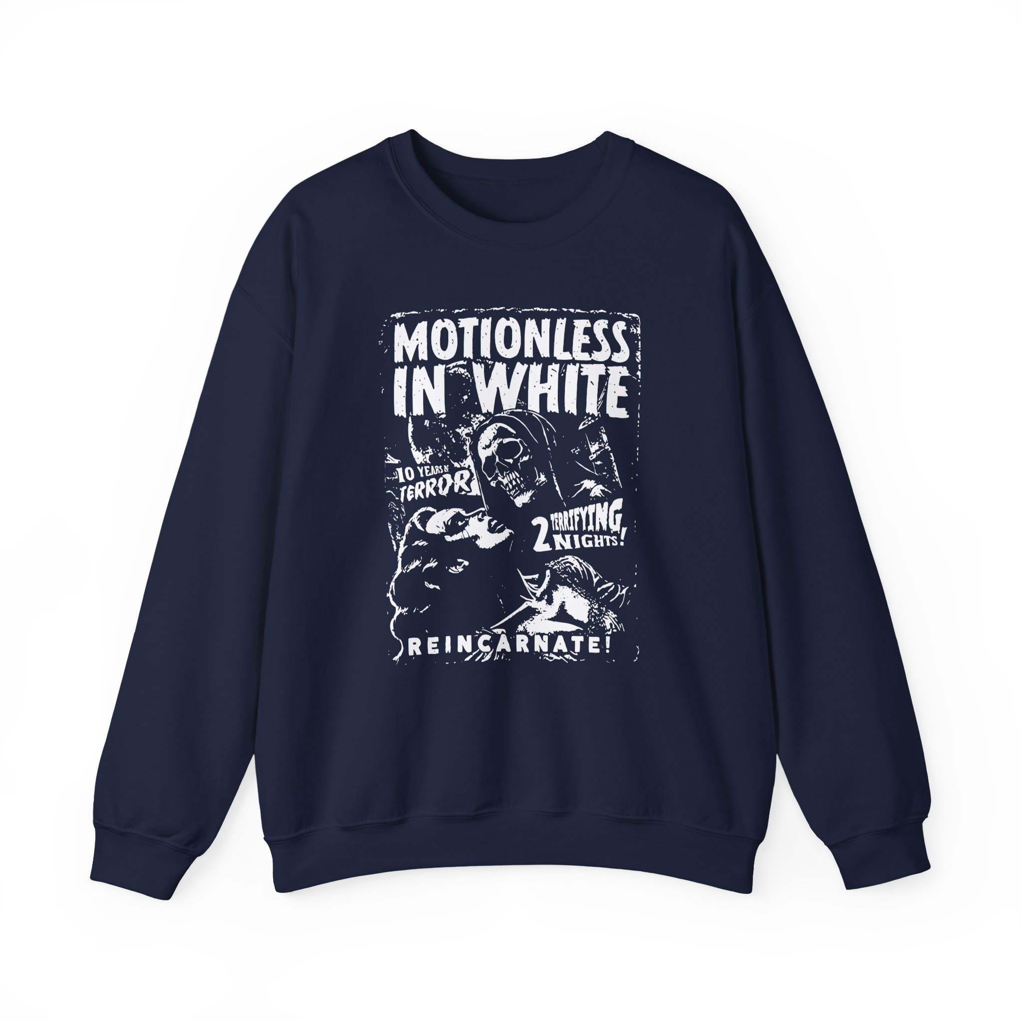 Motionless in White 10 Years of Terror Unisex Heavy Blendâ„¢ Crewneck Sweatshirt