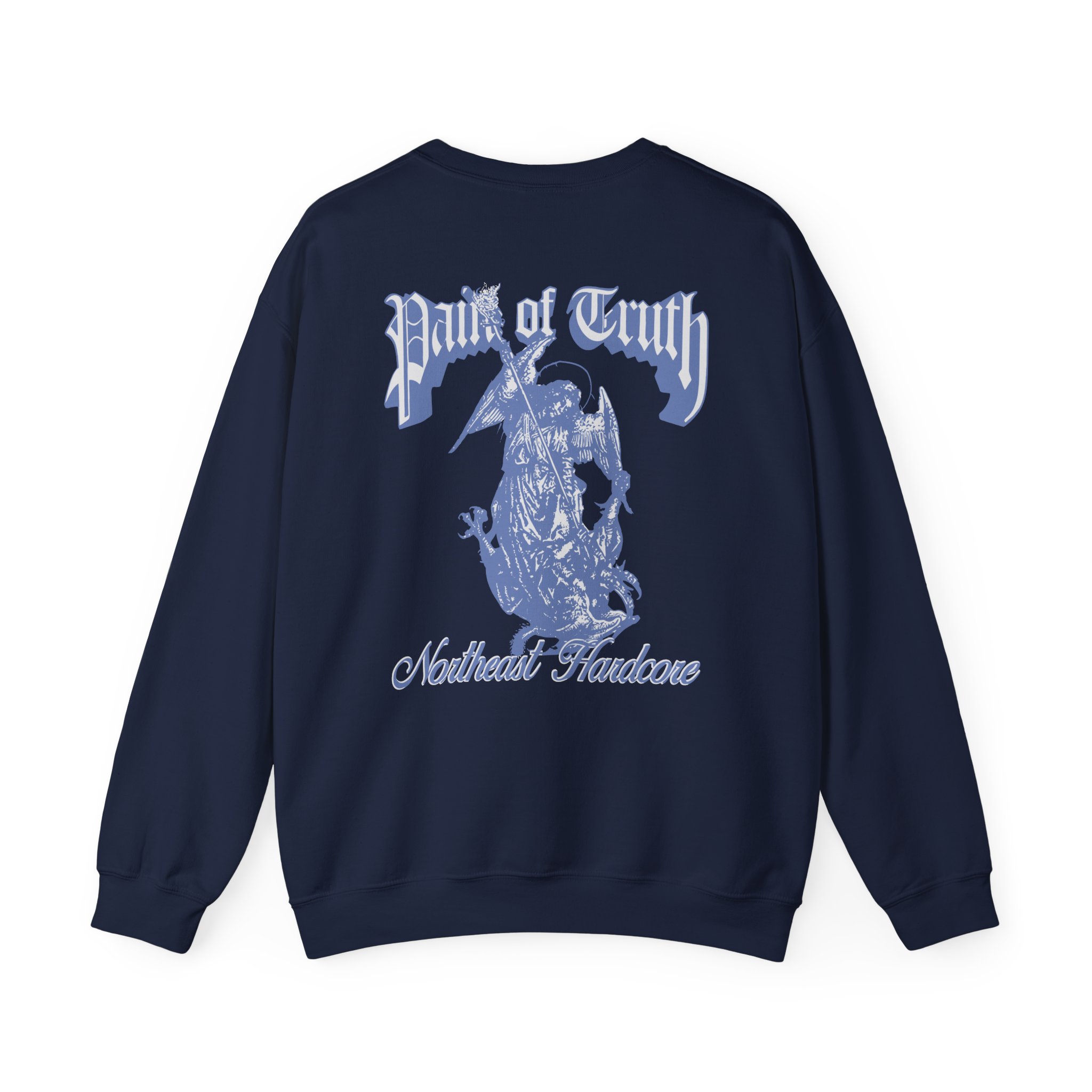 Pain of Truth Not Through Blood Unisex Heavy Blendâ„¢ Crewneck Sweatshirt