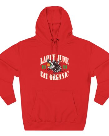 Larry June Eat Organic Three-Panel Fleece Hoodie