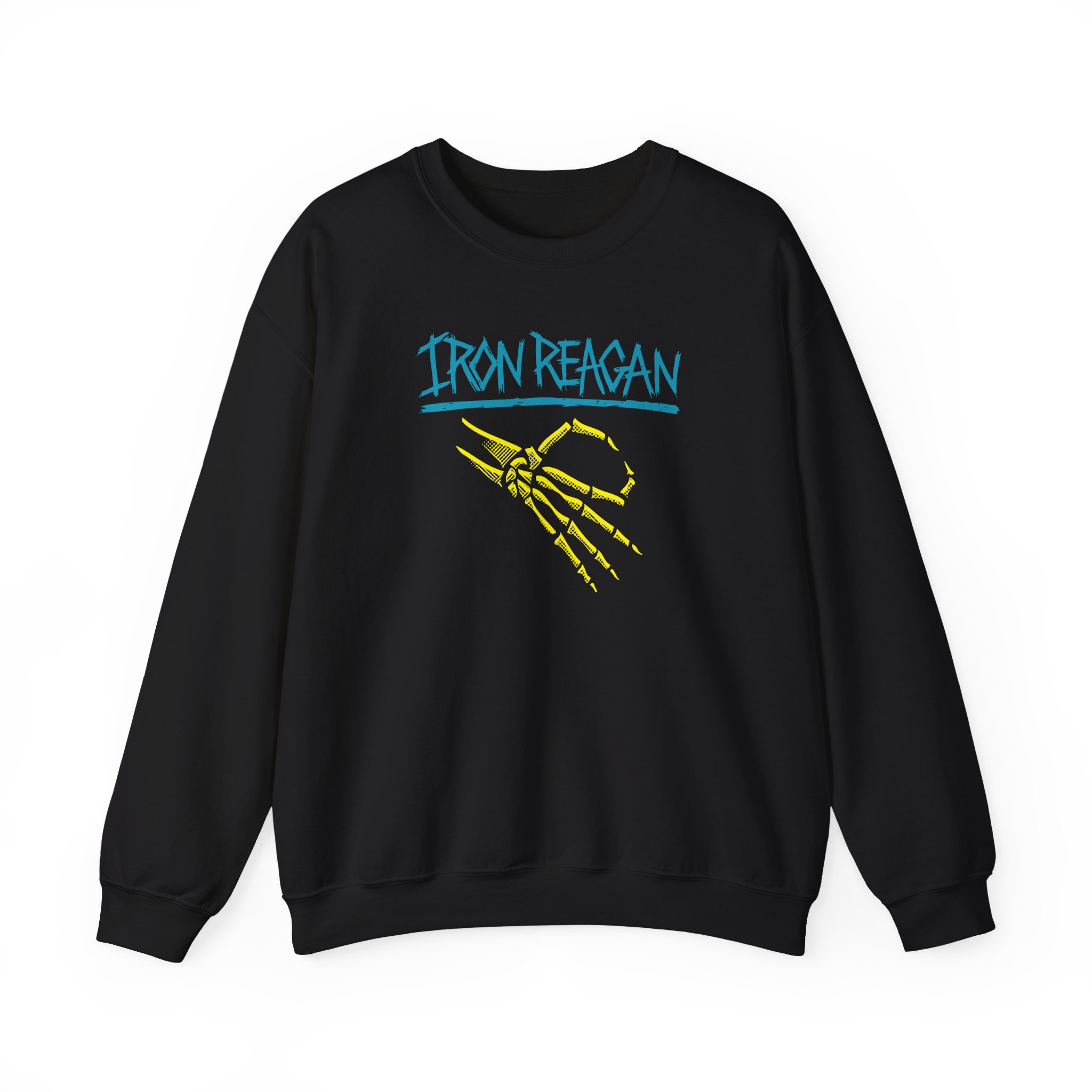 Iron Reagan Skeleton Hand Unisex Heavy Blendâ„¢ Crewneck Sweatshirt