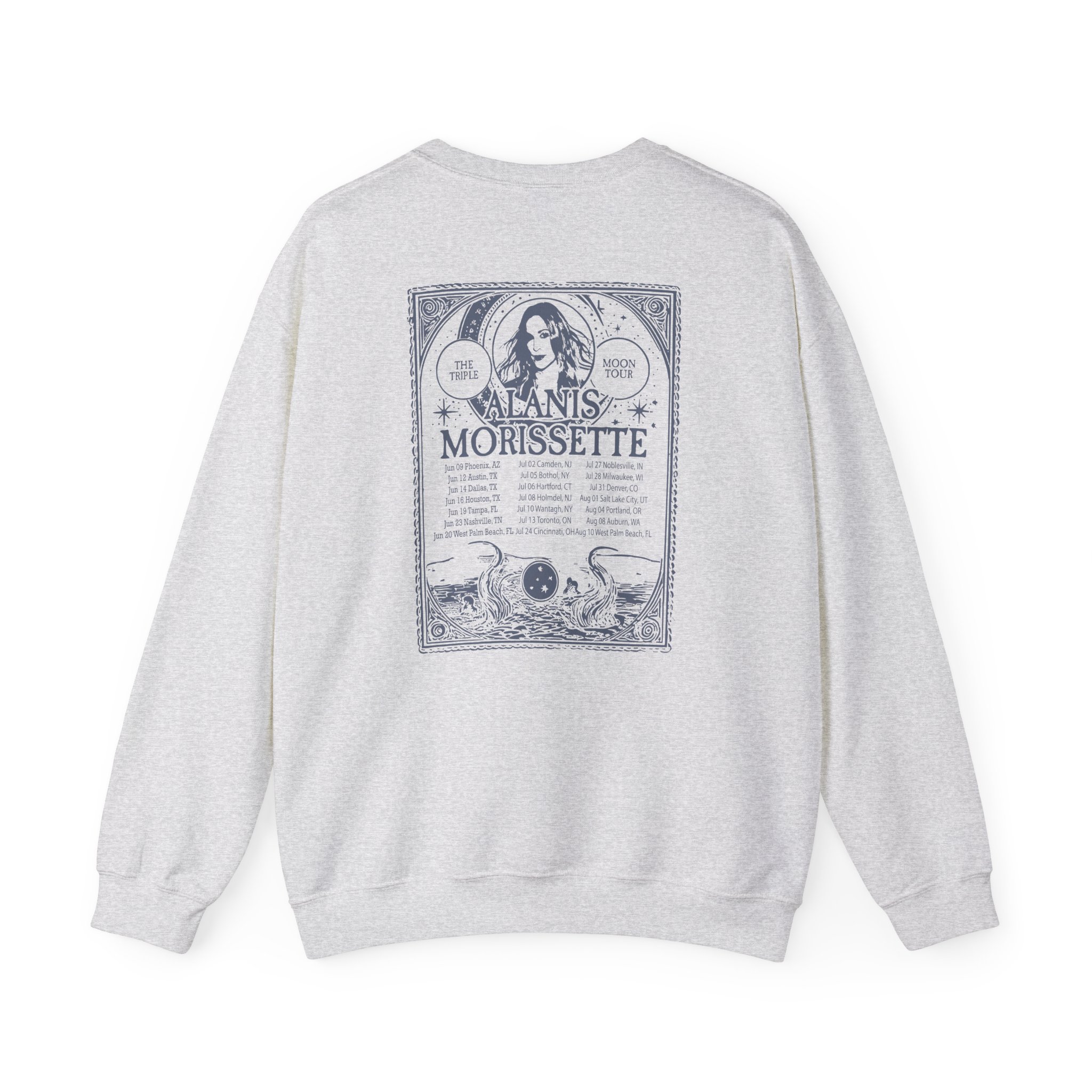 Alanis Morissette The Teple Moon Tour Unisex Heavy Blend Crewneck Sweatshirt