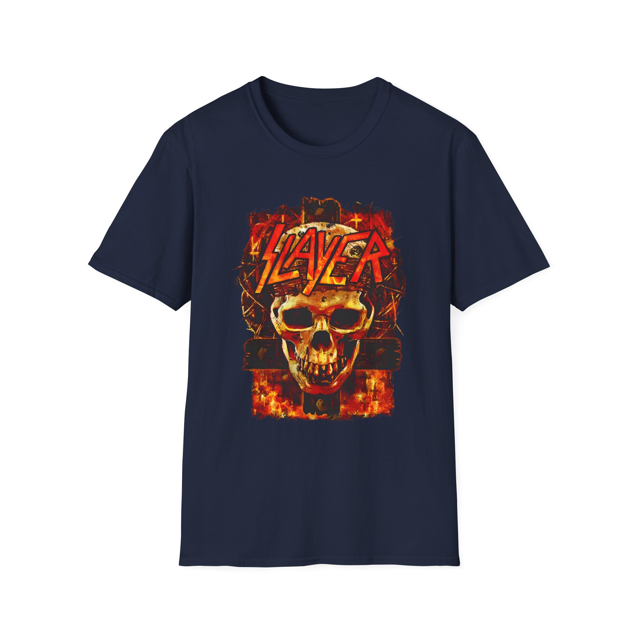 Slayer Skull And Cross Unisex Softstyle T-Shirt