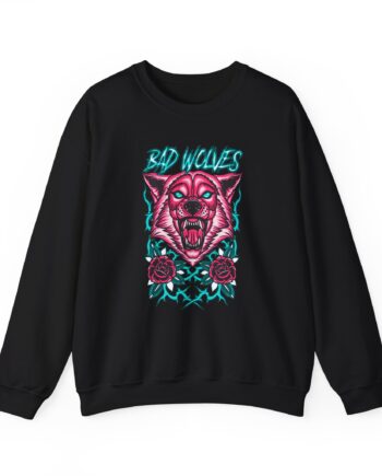 Bad Wolves Wolf in Vines Unisex Heavy Blend™ Crewneck Sweatshirt