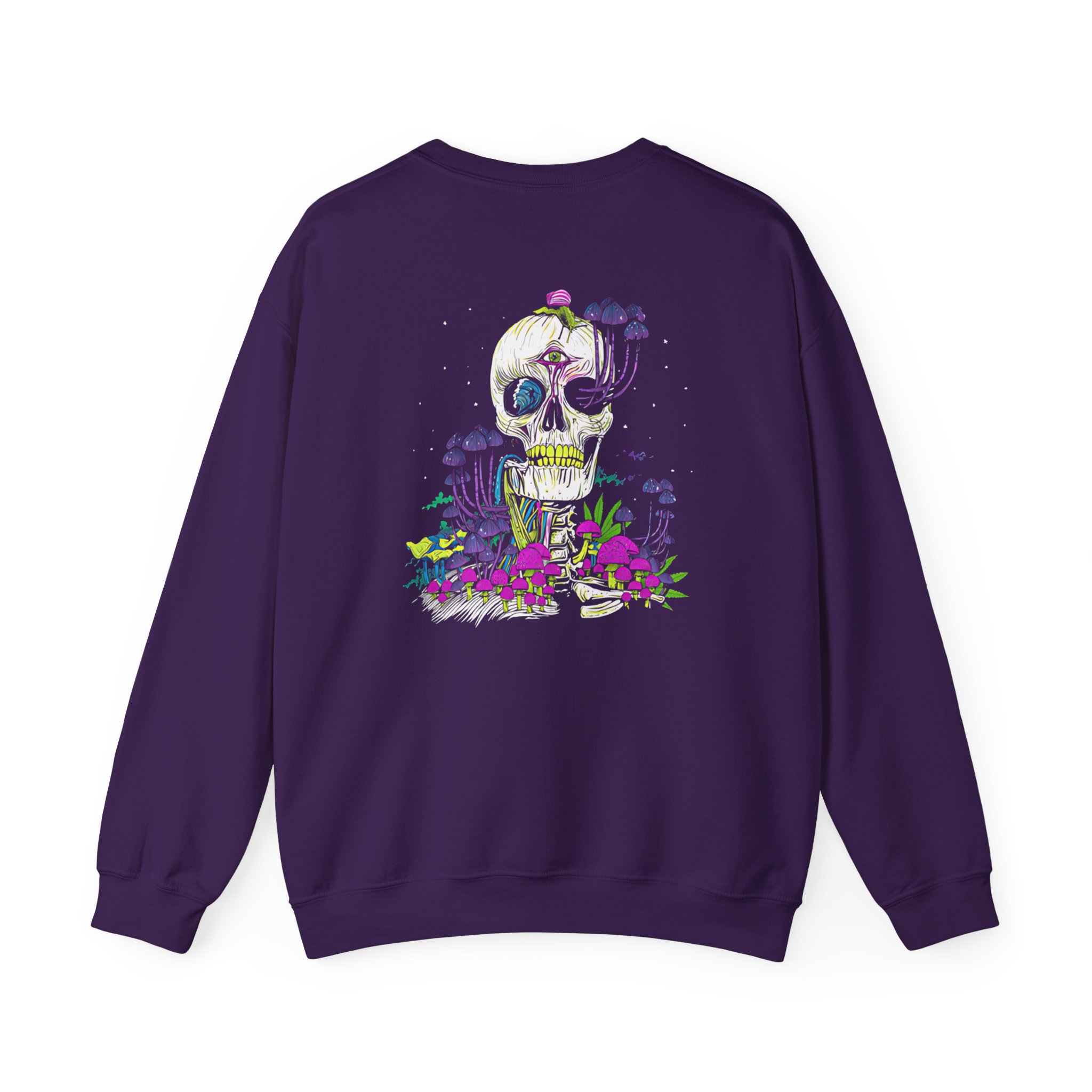 Incubus Magic Mushroom Skull Unisex Heavy Blendâ„¢ Crewneck Sweatshirt
