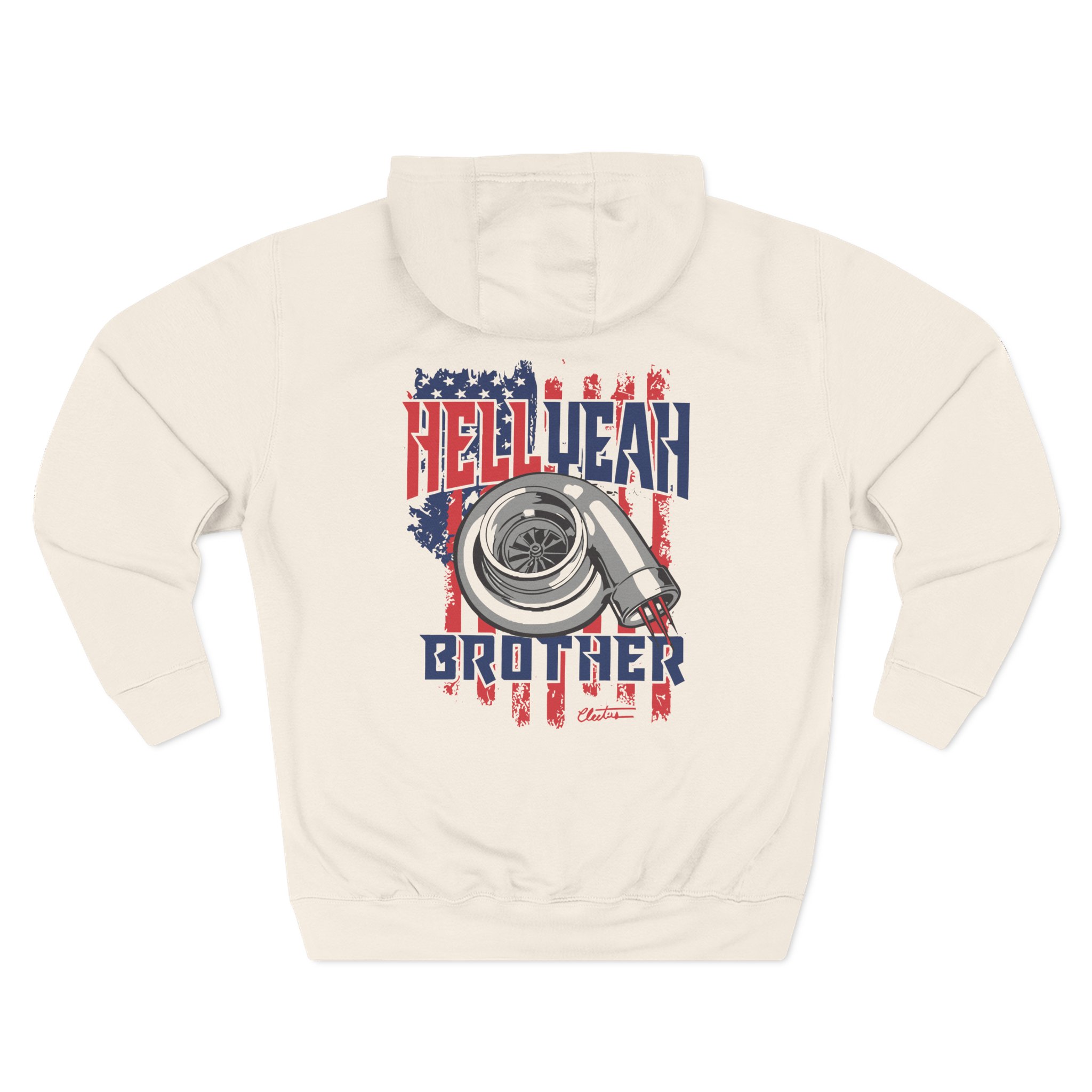 Cleetus Mcfarland Hell Yeah Brother Three-Panel Fleece Hoodie