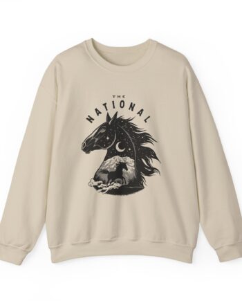 The National Mustang Unisex Heavy Blend Crewneck Sweatshirt