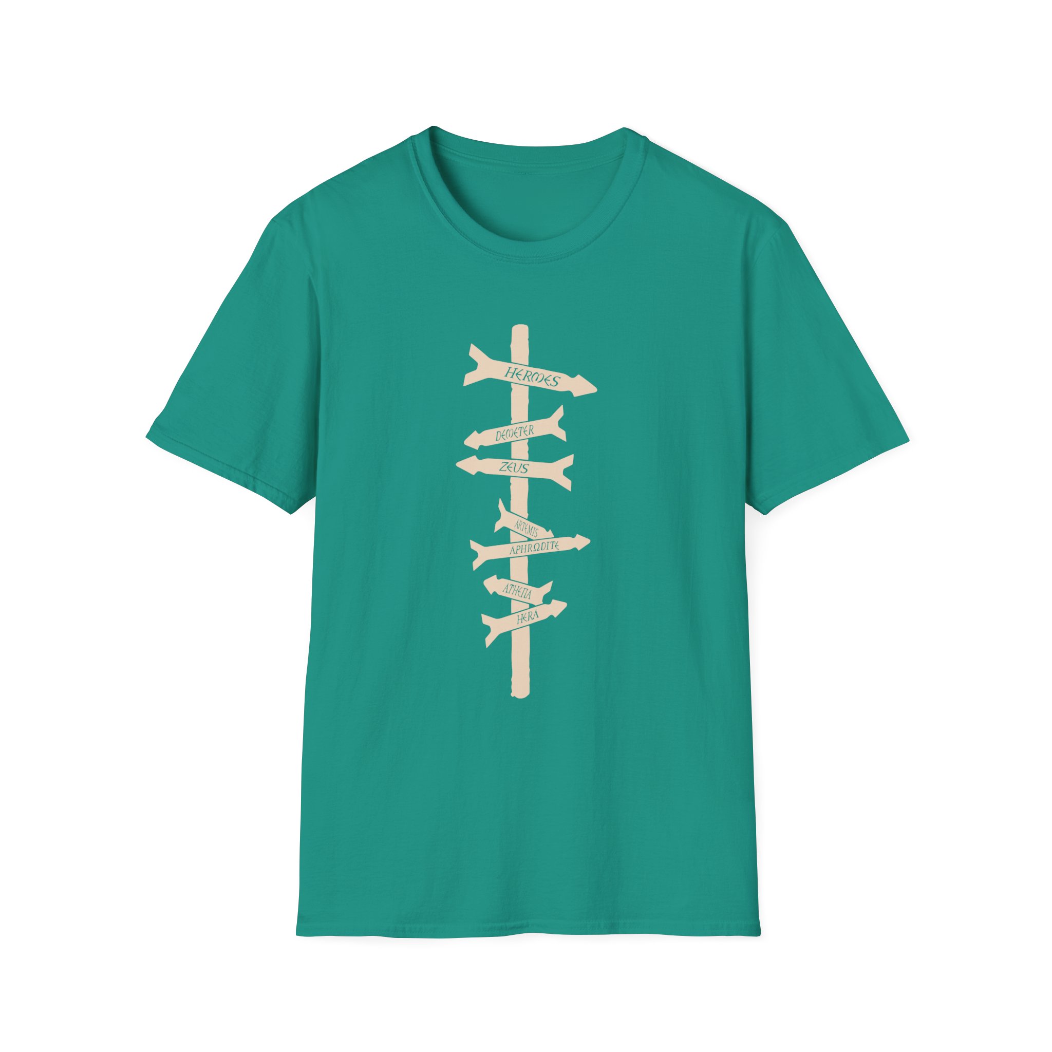 Percy Jackson and the Olympians Camp Signs Unisex Softstyle T-Shirt