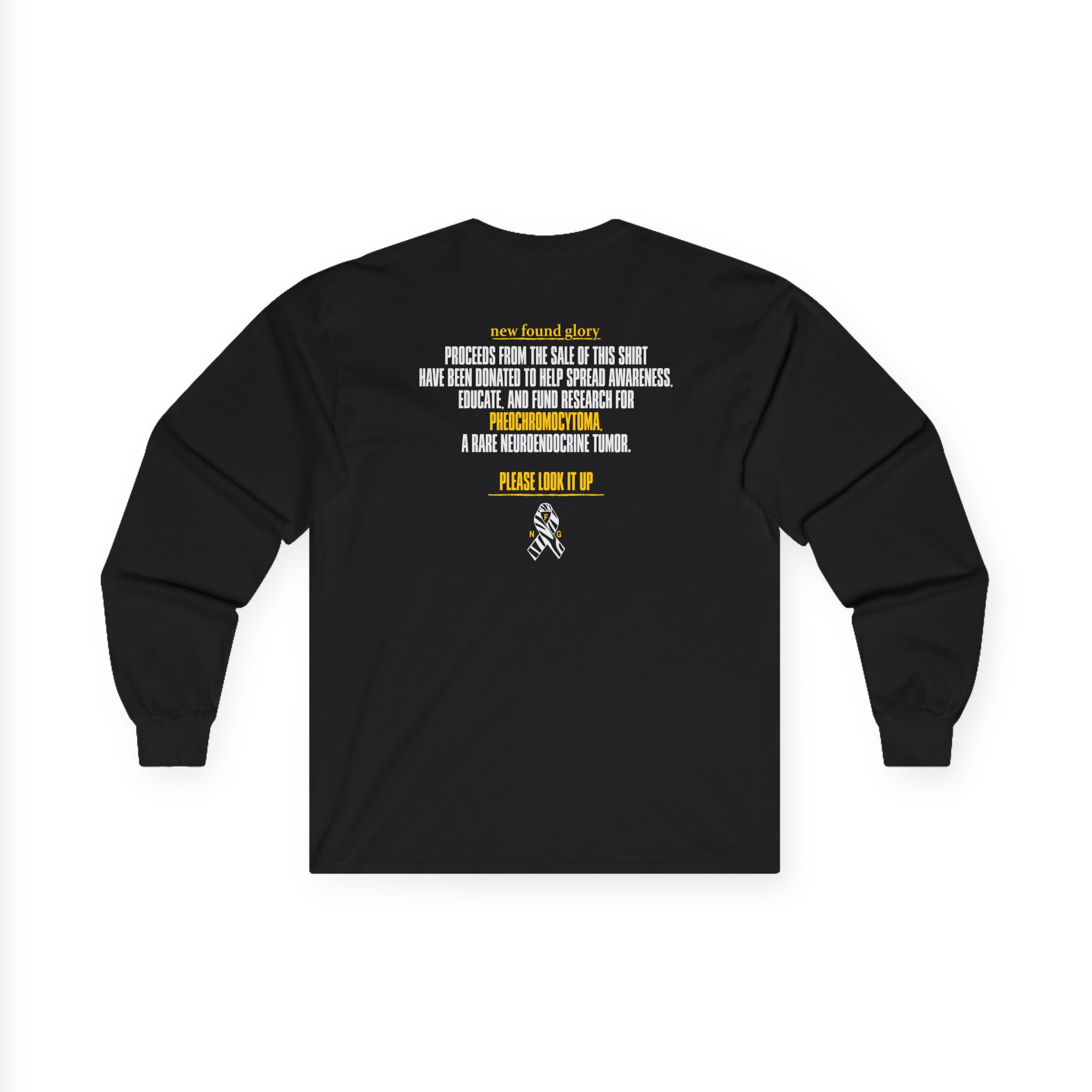New Found Glory Pheochromocytoma Charity Unisex Ultra Cotton Long Sleeve Tee