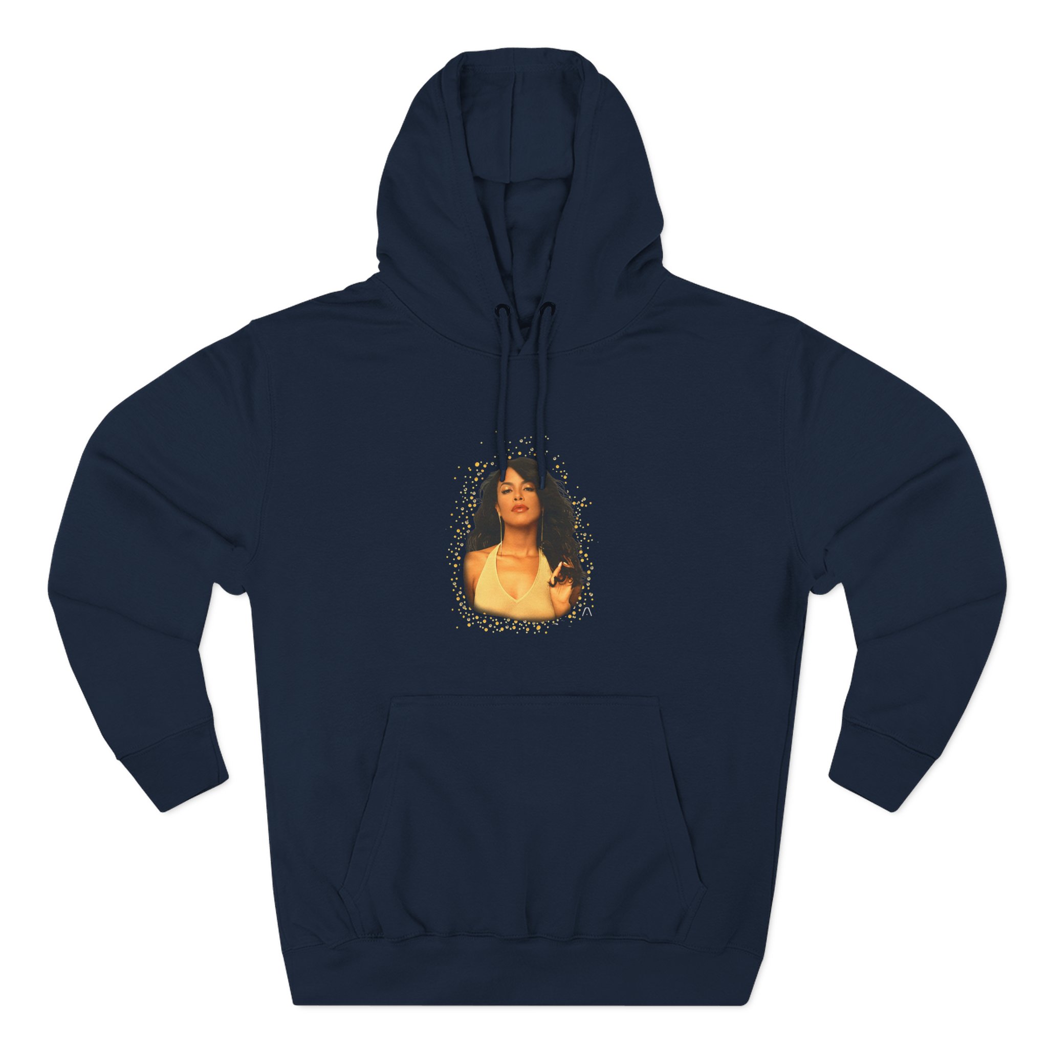 Aaliyah Self Titled Portrait Three-Panel Fleece Hoodie