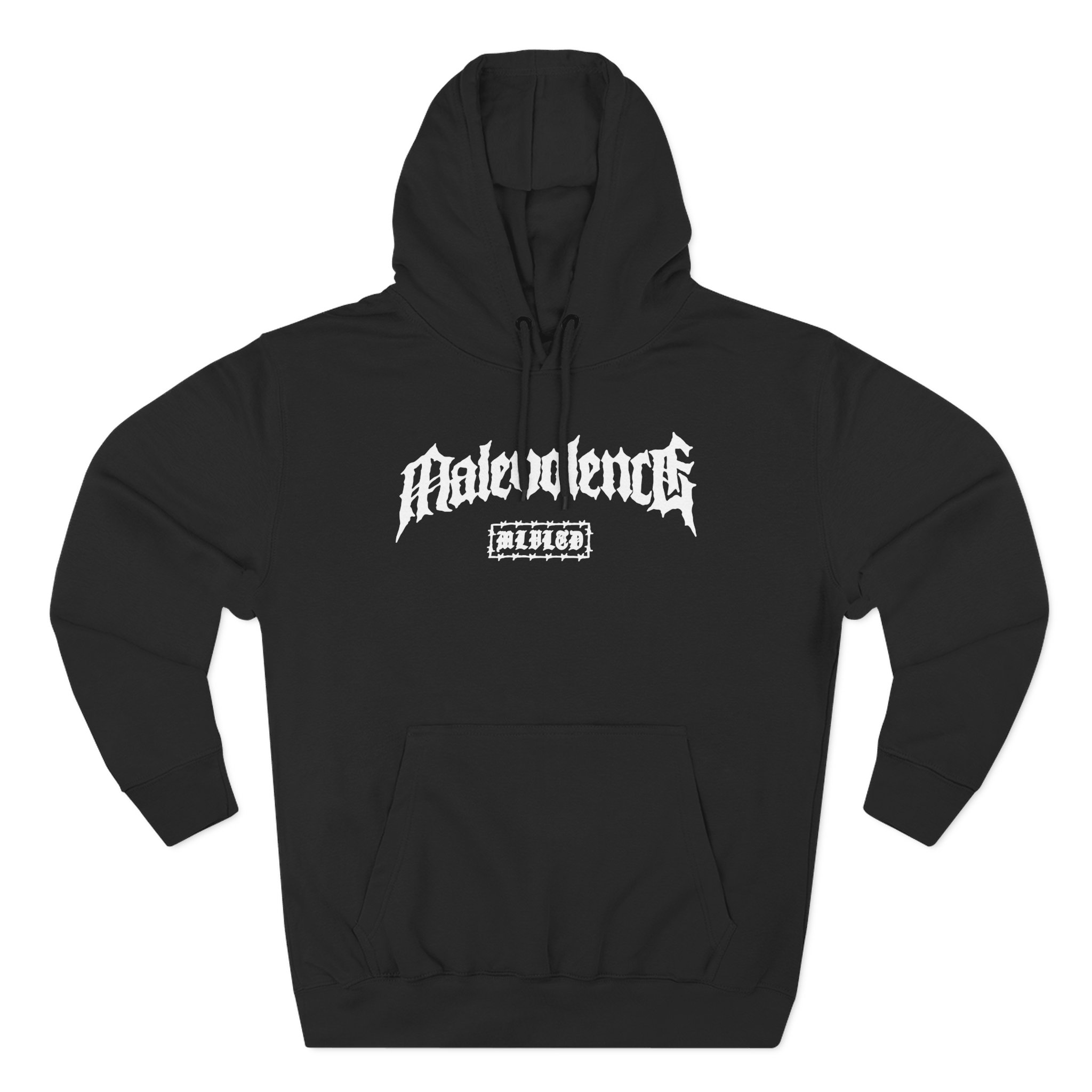 Malevolence Logo Three-Panel Fleece Hoodie