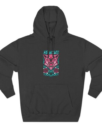 Bad Wolves Wolf in Vines Three-Panel Fleece Hoodie