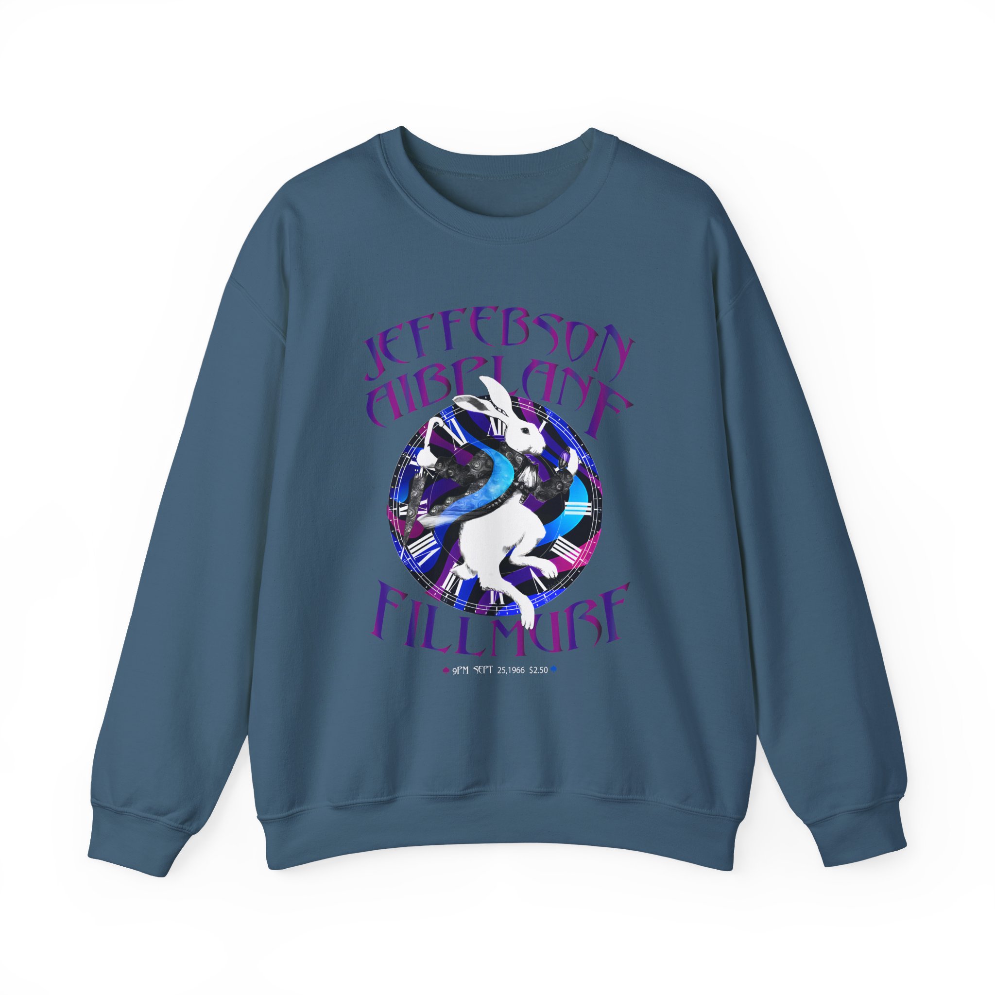 Jefferson Airplane White Rabbit Fillmore Unisex Heavy Blendâ„¢ Crewneck Sweatshirt