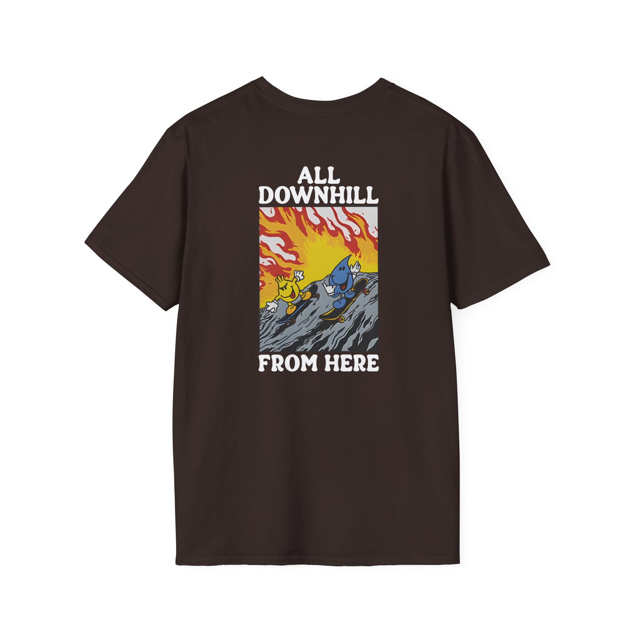 New Found Glory It’s All Downhill From Here Flame Unisex Softstyle T-Shirt