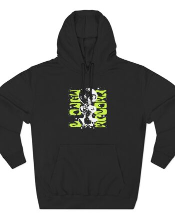 Kanel Joseph Hieroglyphic Alien Three-Panel Fleece Hoodie