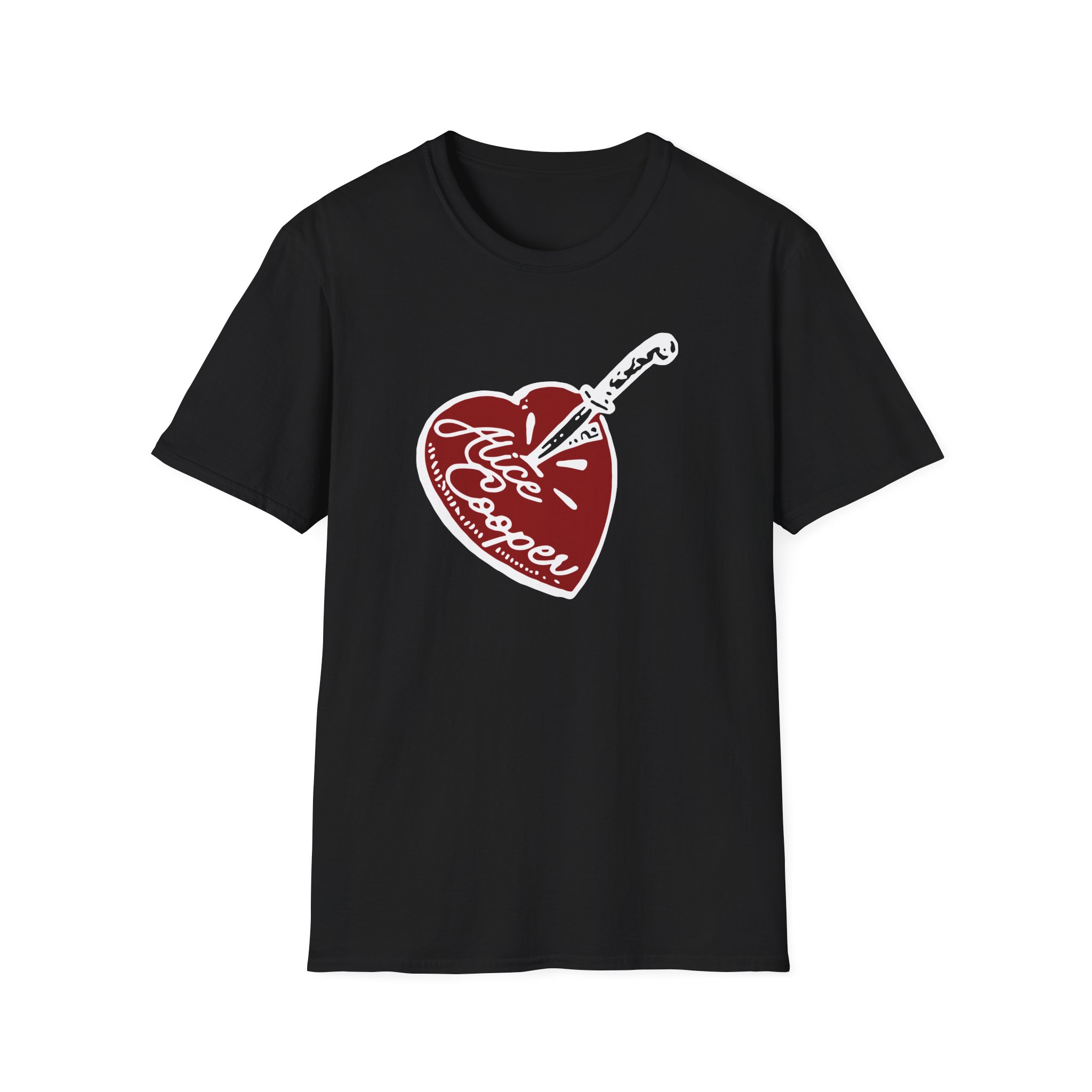 Alice Cooper Stab Heart Unisex Softstyle T-Shirt