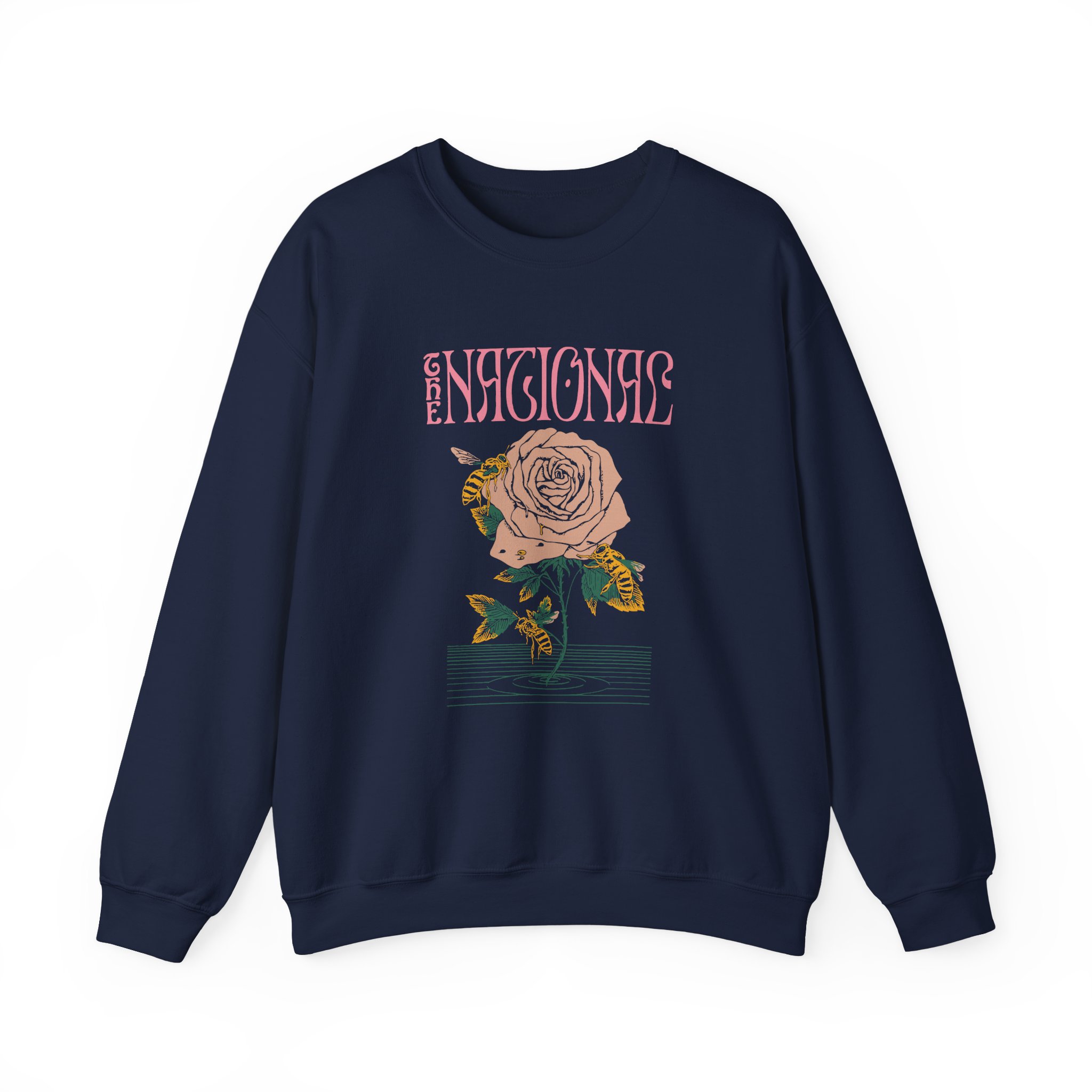 The National Bees & Flower Unisex Heavy Blend Crewneck Sweatshirt