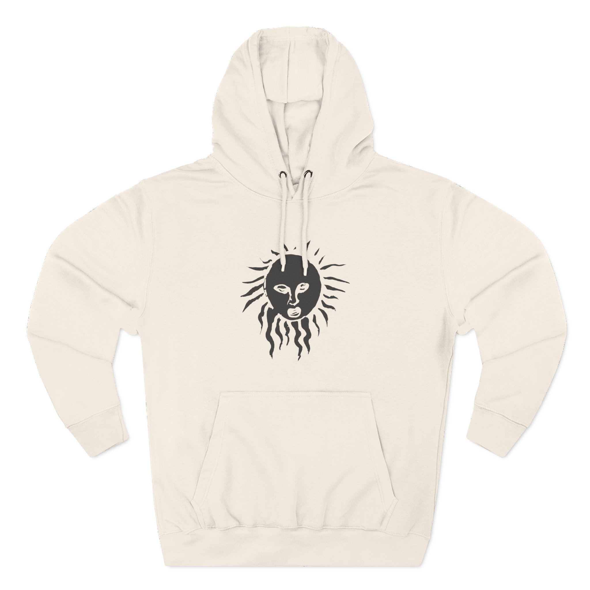 Like Moths to Flames Staring at the Sun Three-Panel Fleece Hoodie