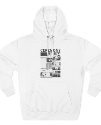 Ceremony Discography Three-Panel Fleece Hoodie