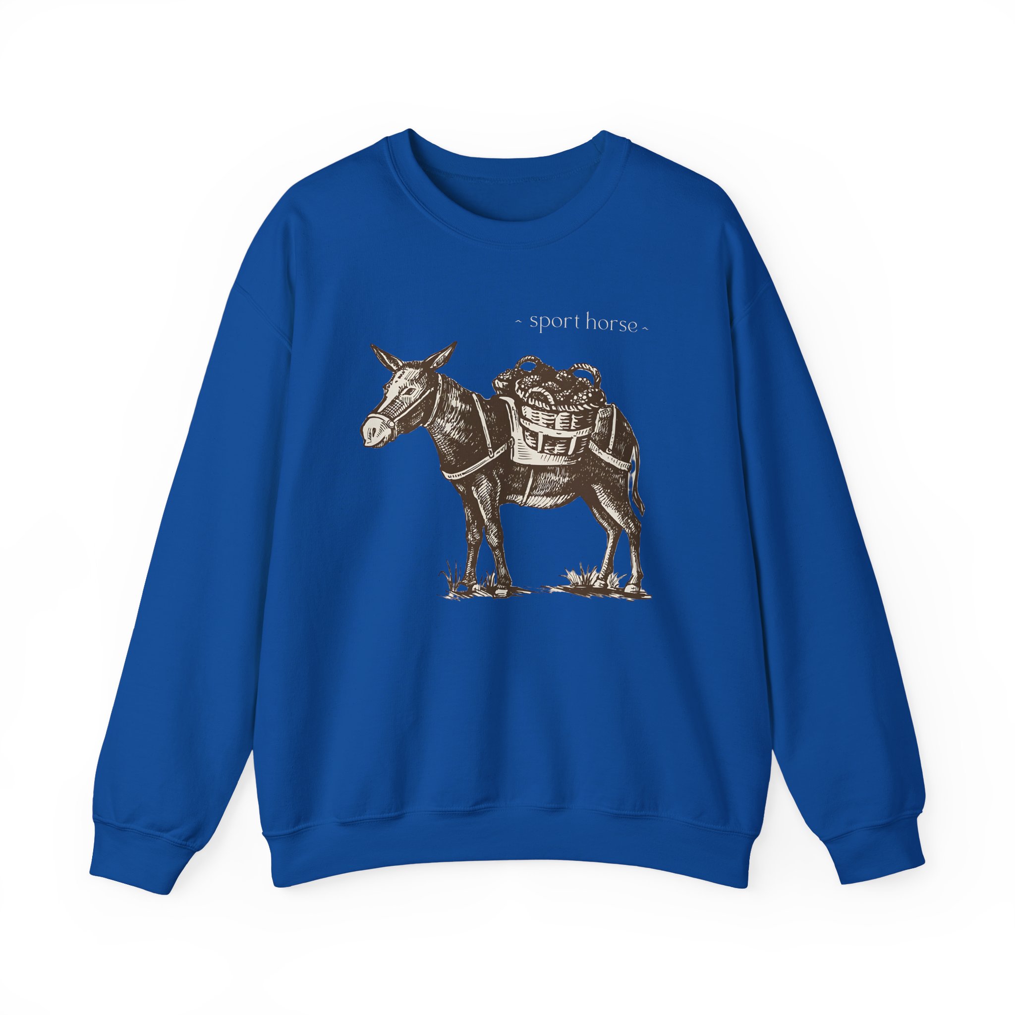 Mumbo Jumbo Sport Horse Unisex Heavy Blendâ„¢ Crewneck Sweatshirt