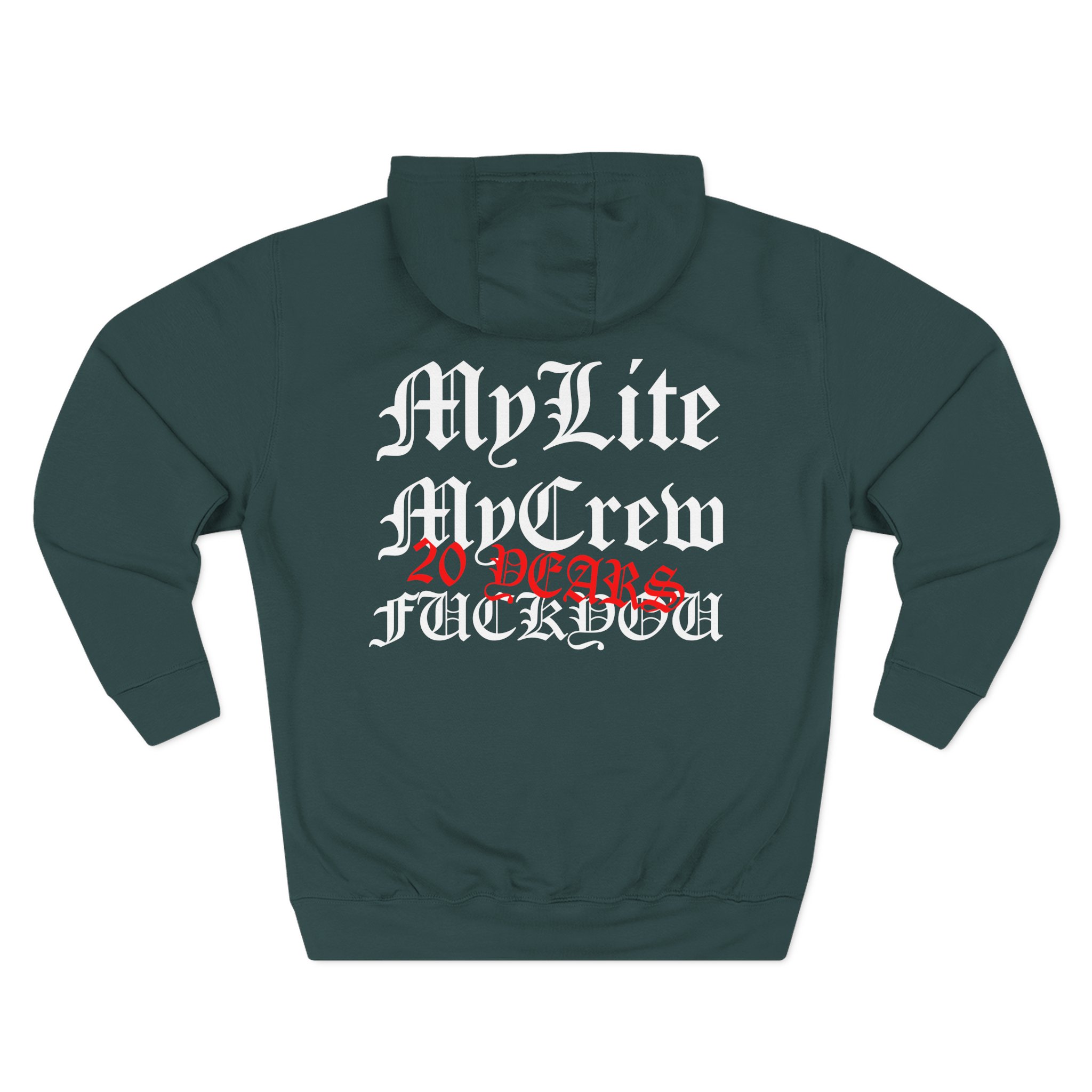 100 Demons Brass City Three-Panel Fleece Hoodie