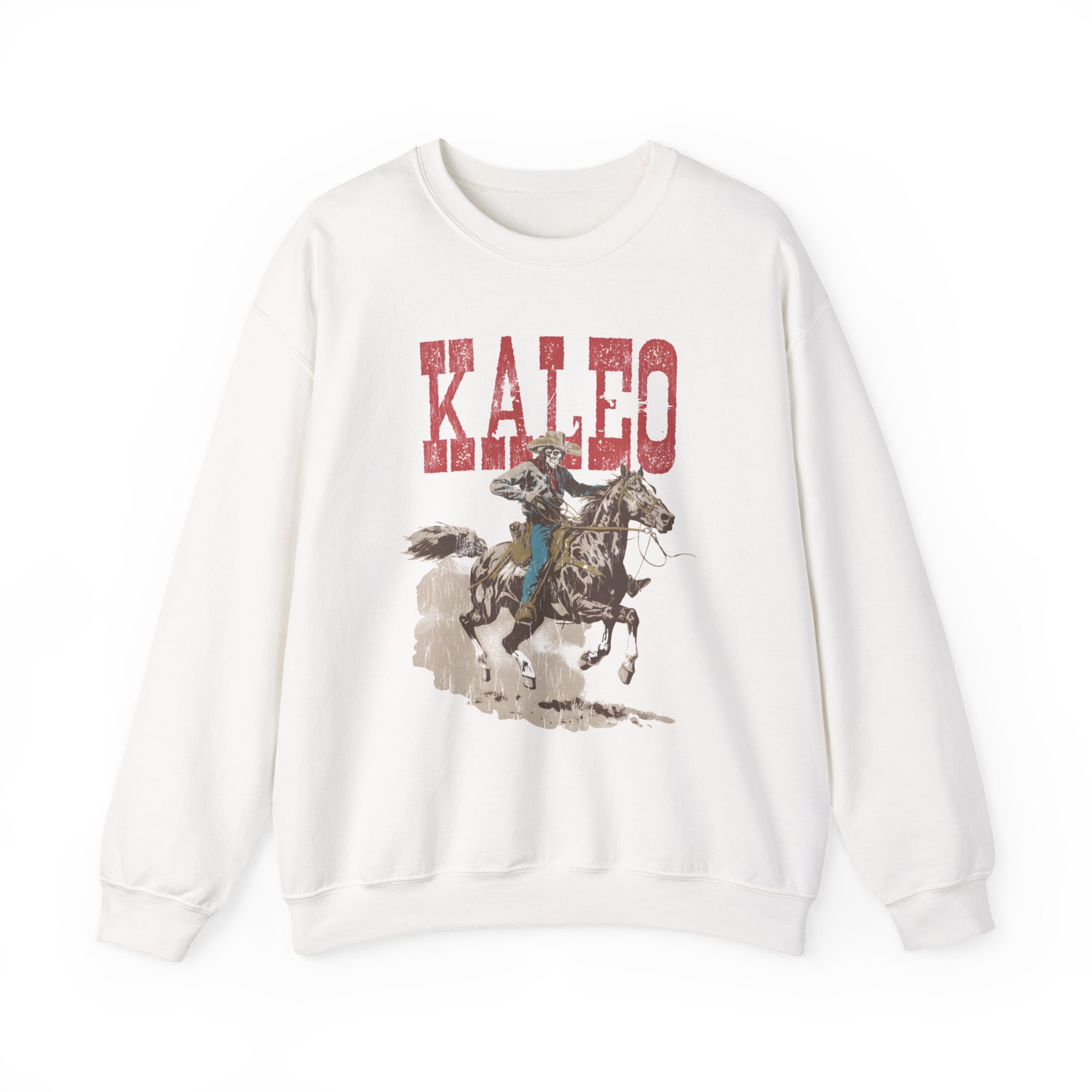 Kaleo Horse Racing Skeleton Unisex Heavy Blendâ„¢ Crewneck Sweatshirt