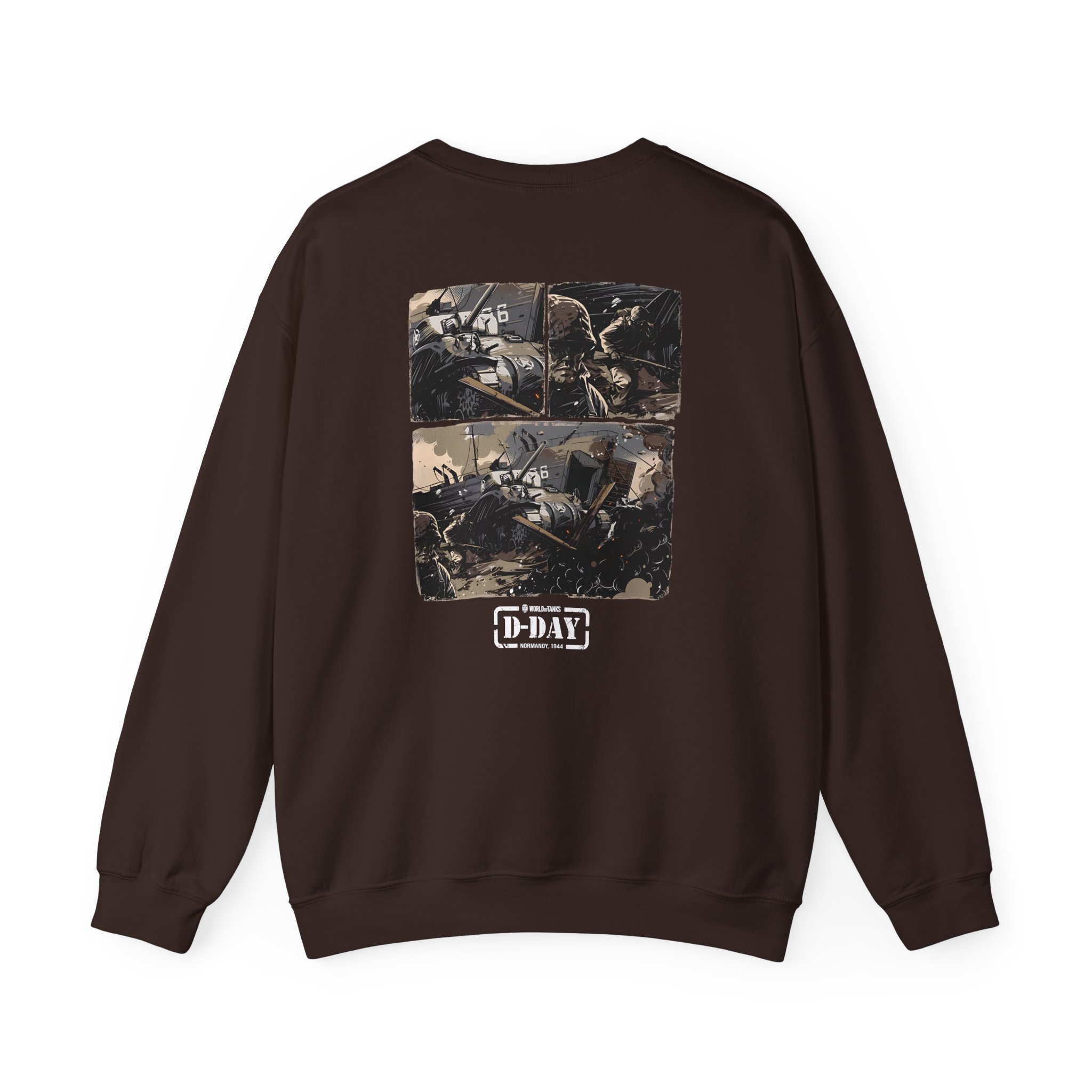 World of Tank Wot D-day Fury Storm Unisex Heavy Blendâ„¢ Crewneck Sweatshirt