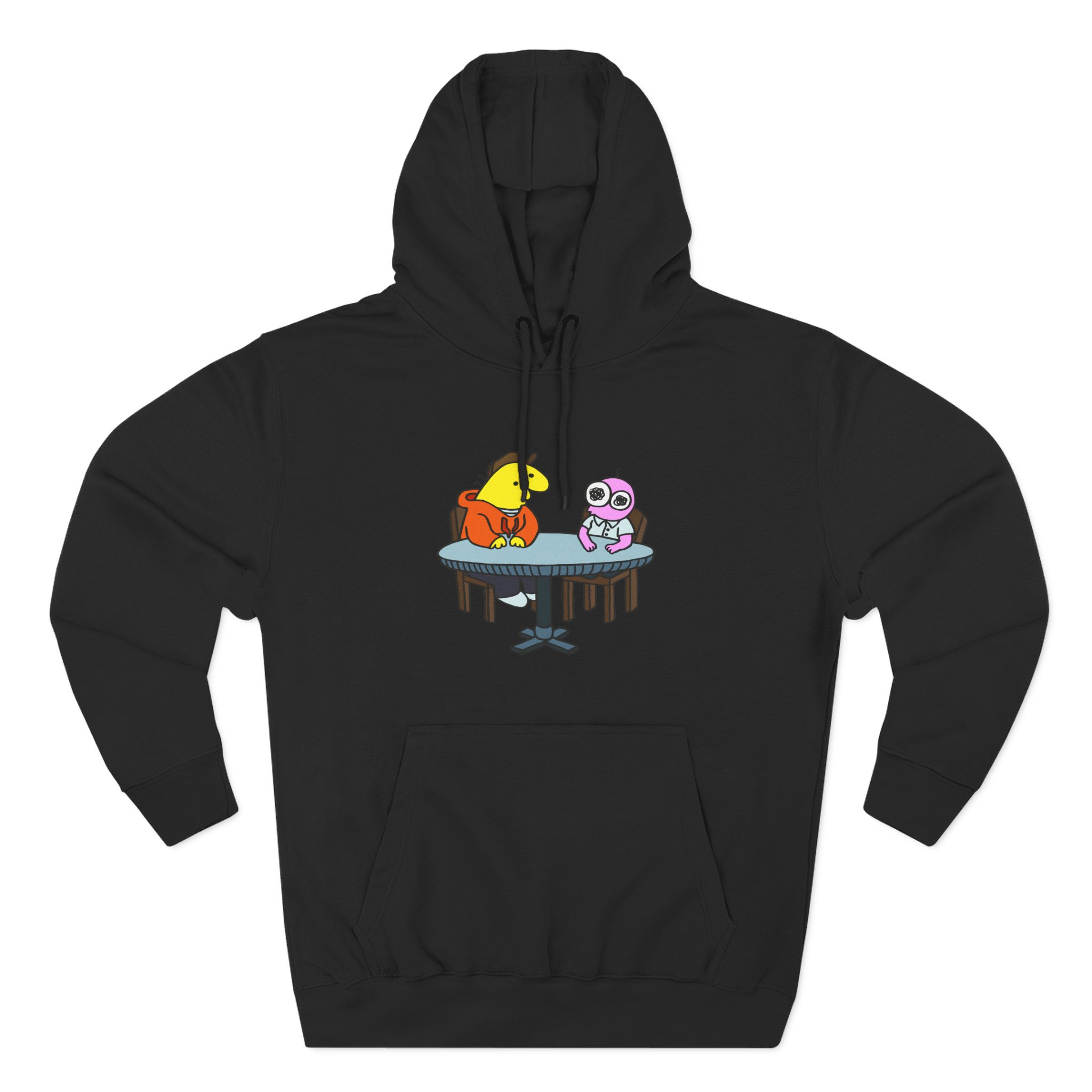 Smiling Friends Three-panel Fleece Hoodie