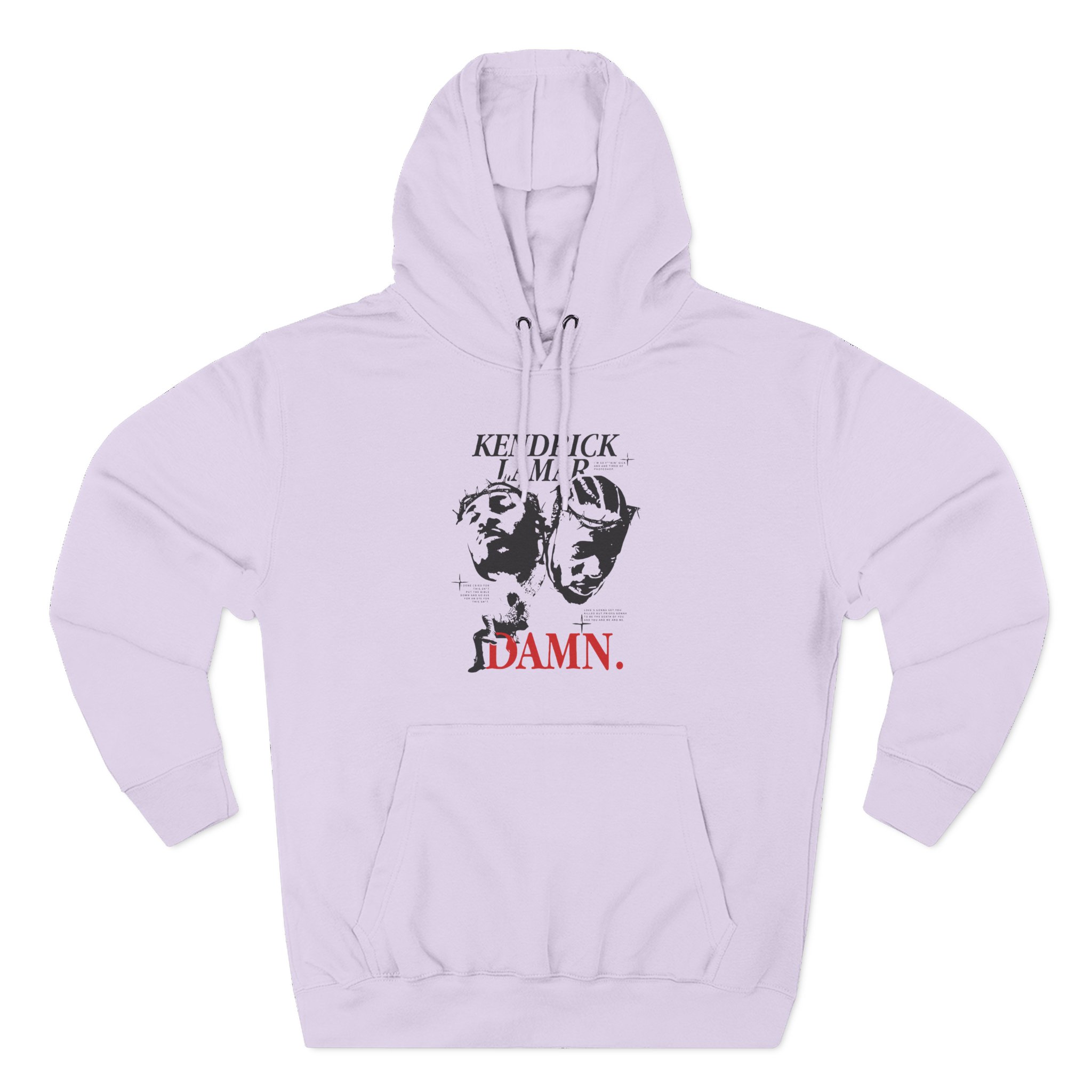 Kendrick Lamar Damn Three-Panel Fleece Hoodie