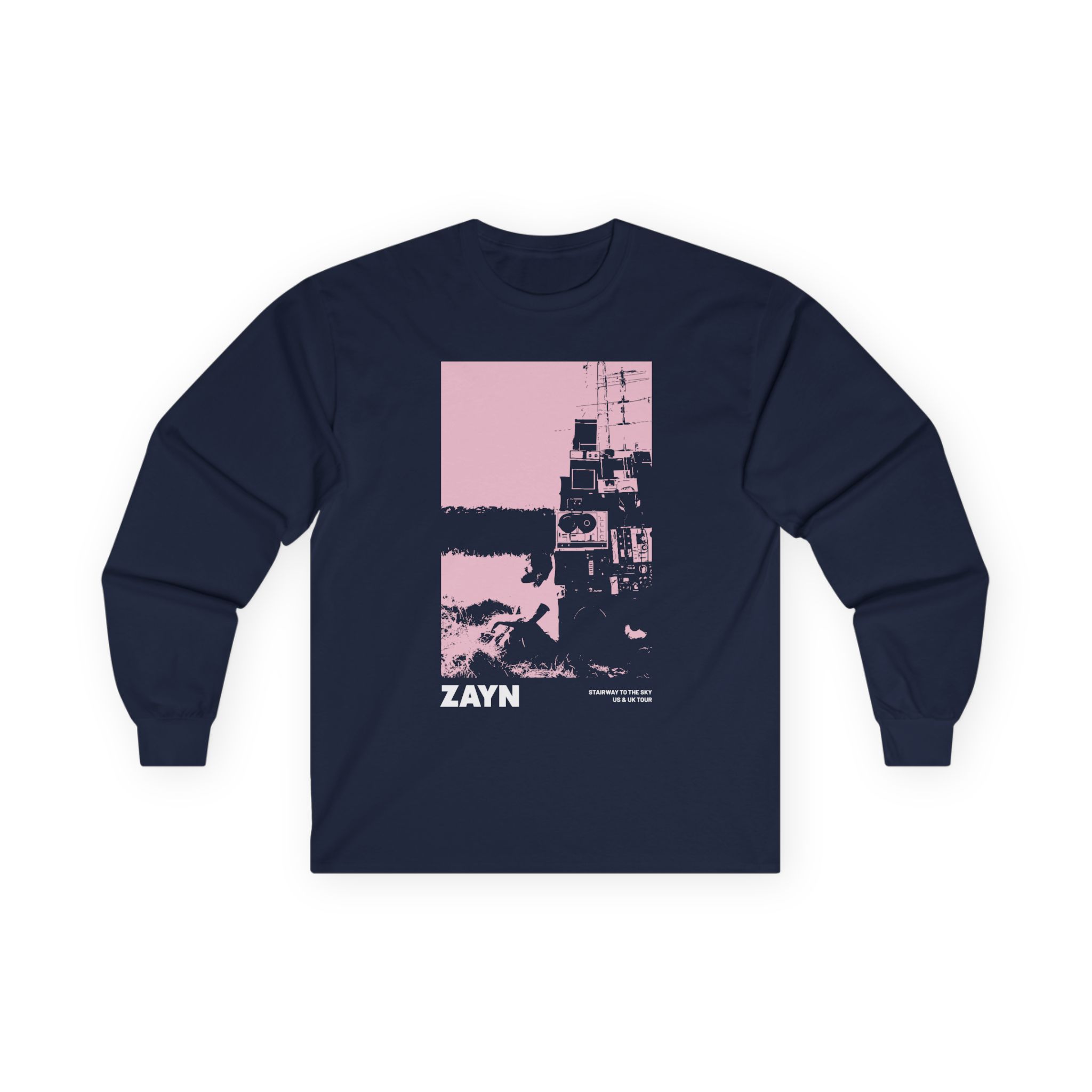 Zayn Malik Antenna Itin Faded Unisex Ultra Cotton Long Sleeve Tee