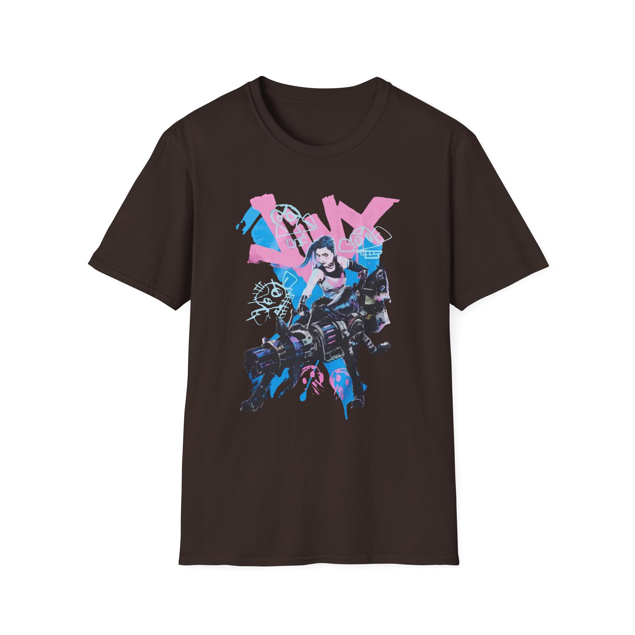 Jinx Arcane Graffiti Jumbo Unisex Softstyle T-Shirt