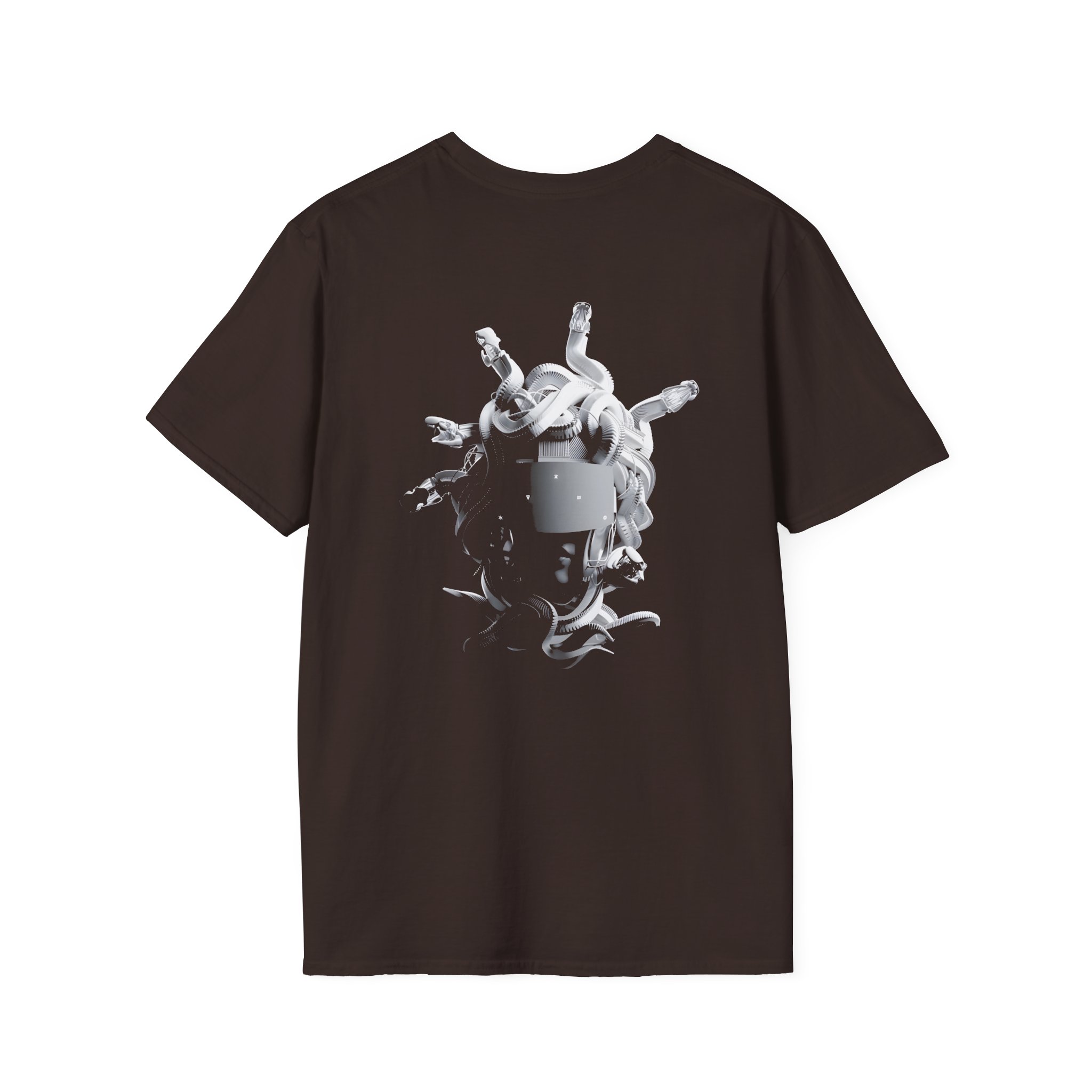 Meduza Greyscale Head Unisex Softstyle T-Shirt